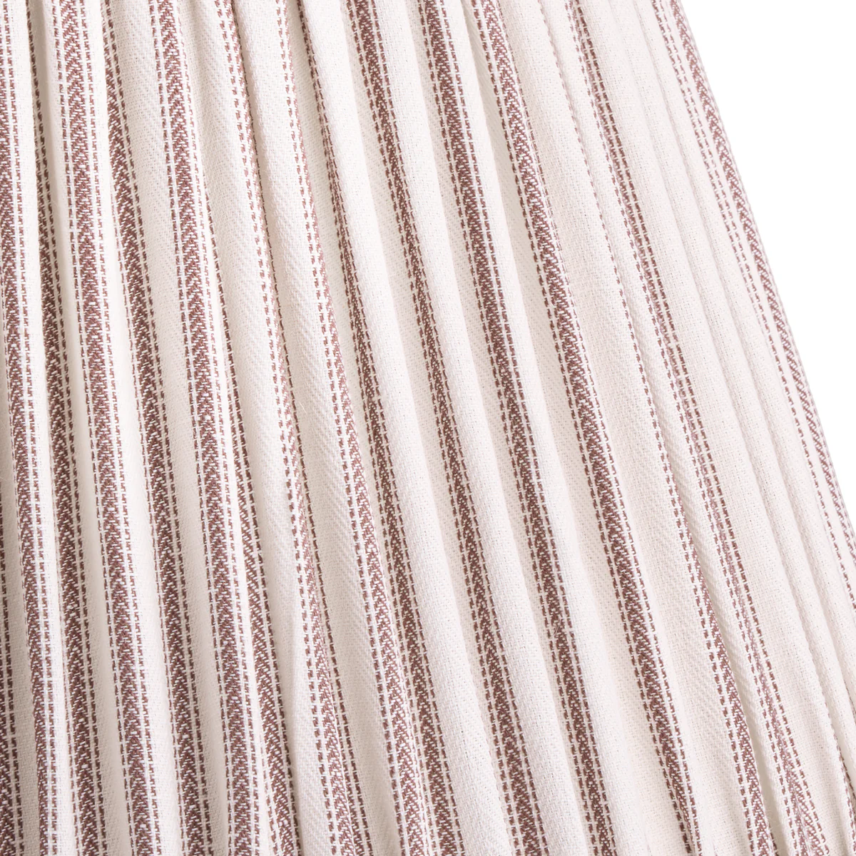 20cm empire bloomer shade in rust ticking linen