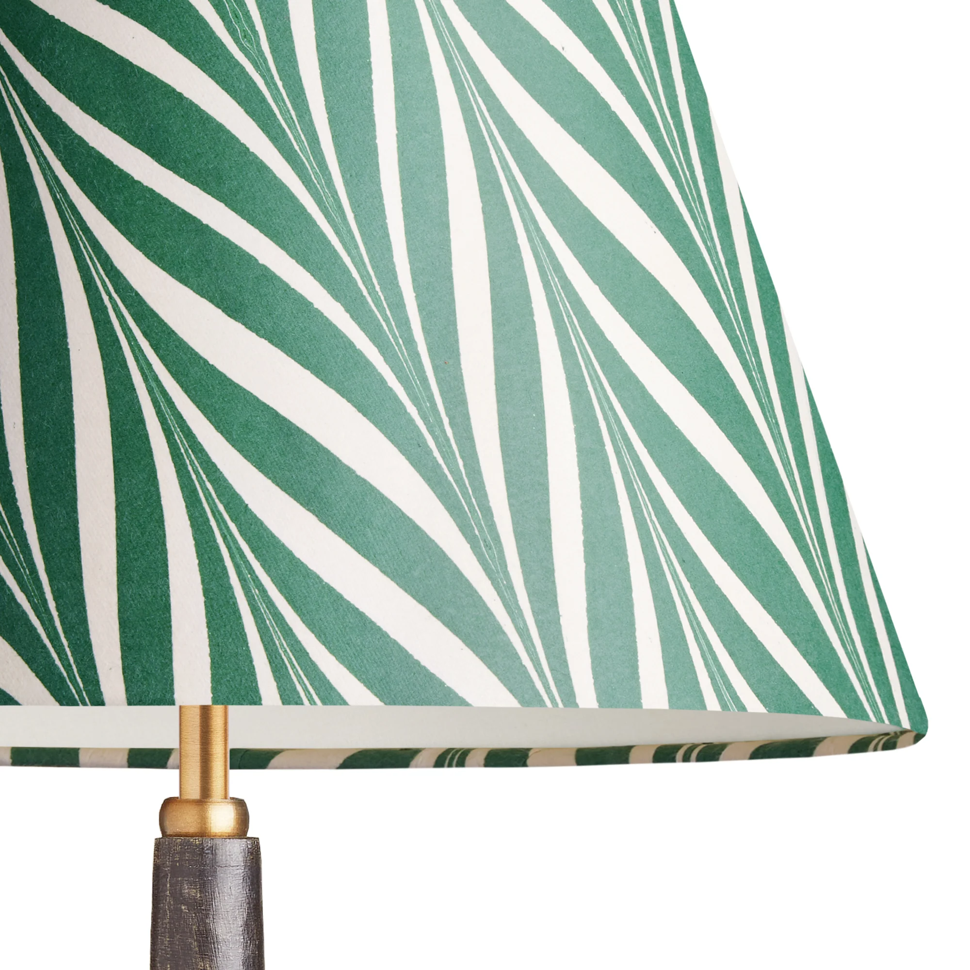 20cm empire shade in green Savio hand made marble paper - Image 2