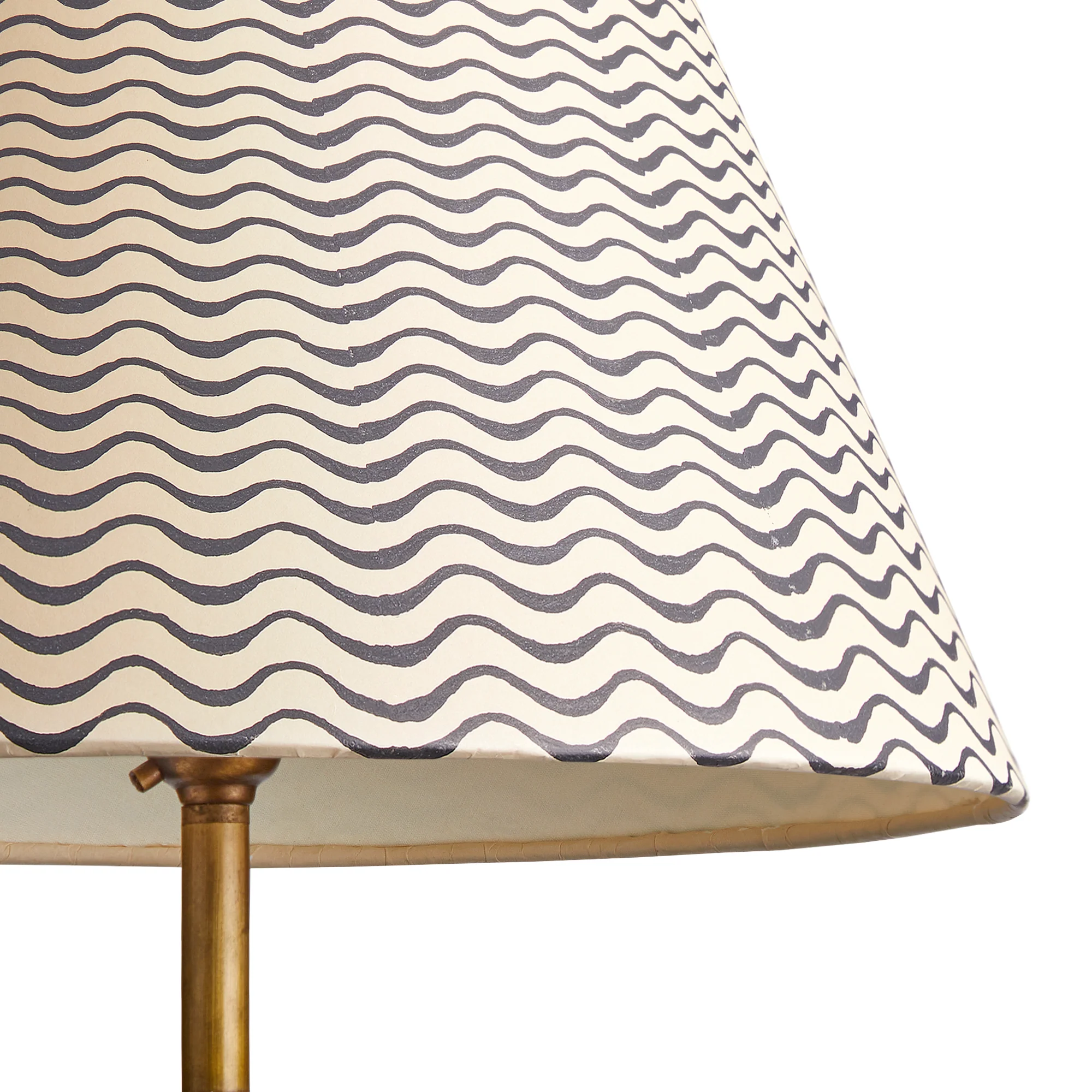 20cm empire shade in jet ripples hand painted card - Image 2