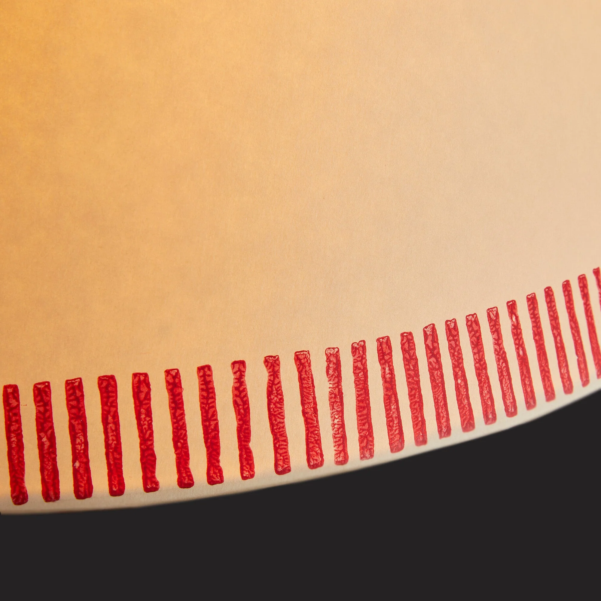 20cm empire shade in scarlet stitches hand painted card - Image 5