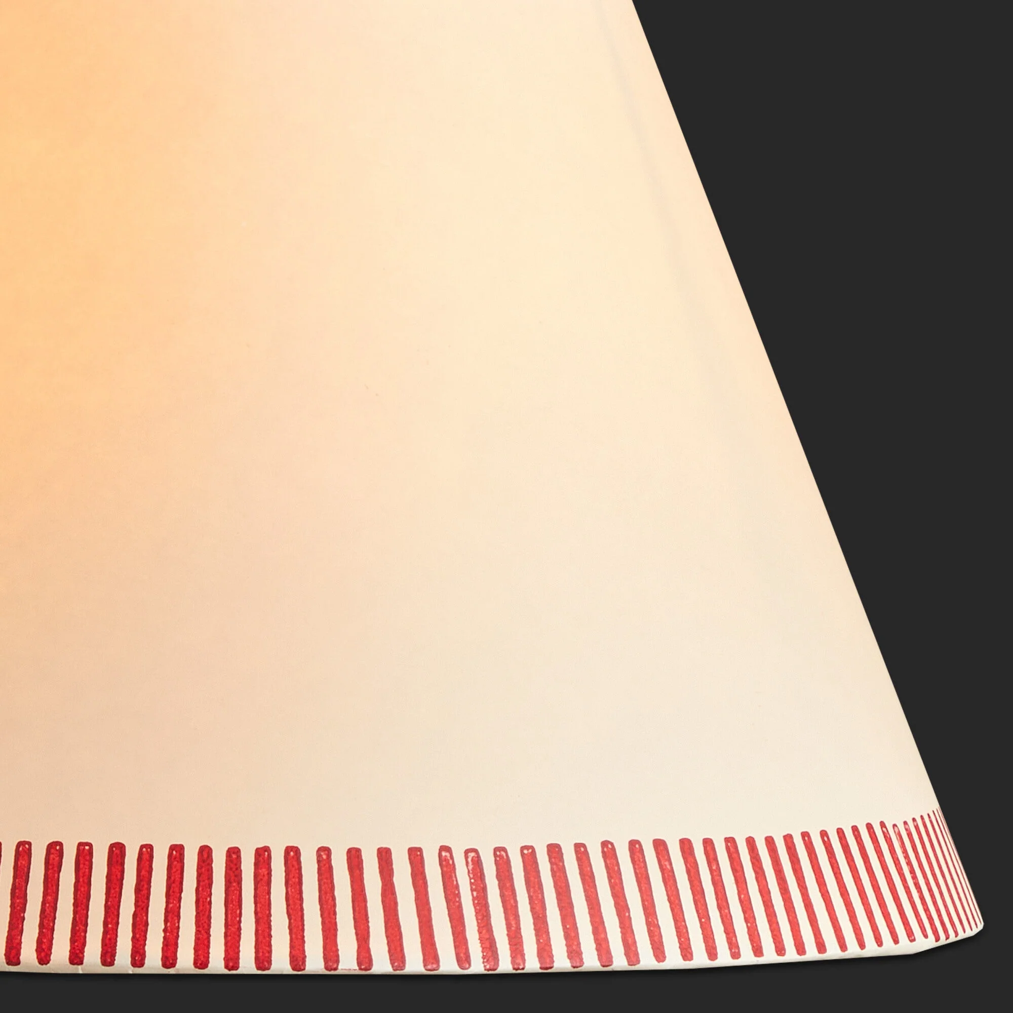 20cm empire shade in scarlet stitches hand painted card - Image 6
