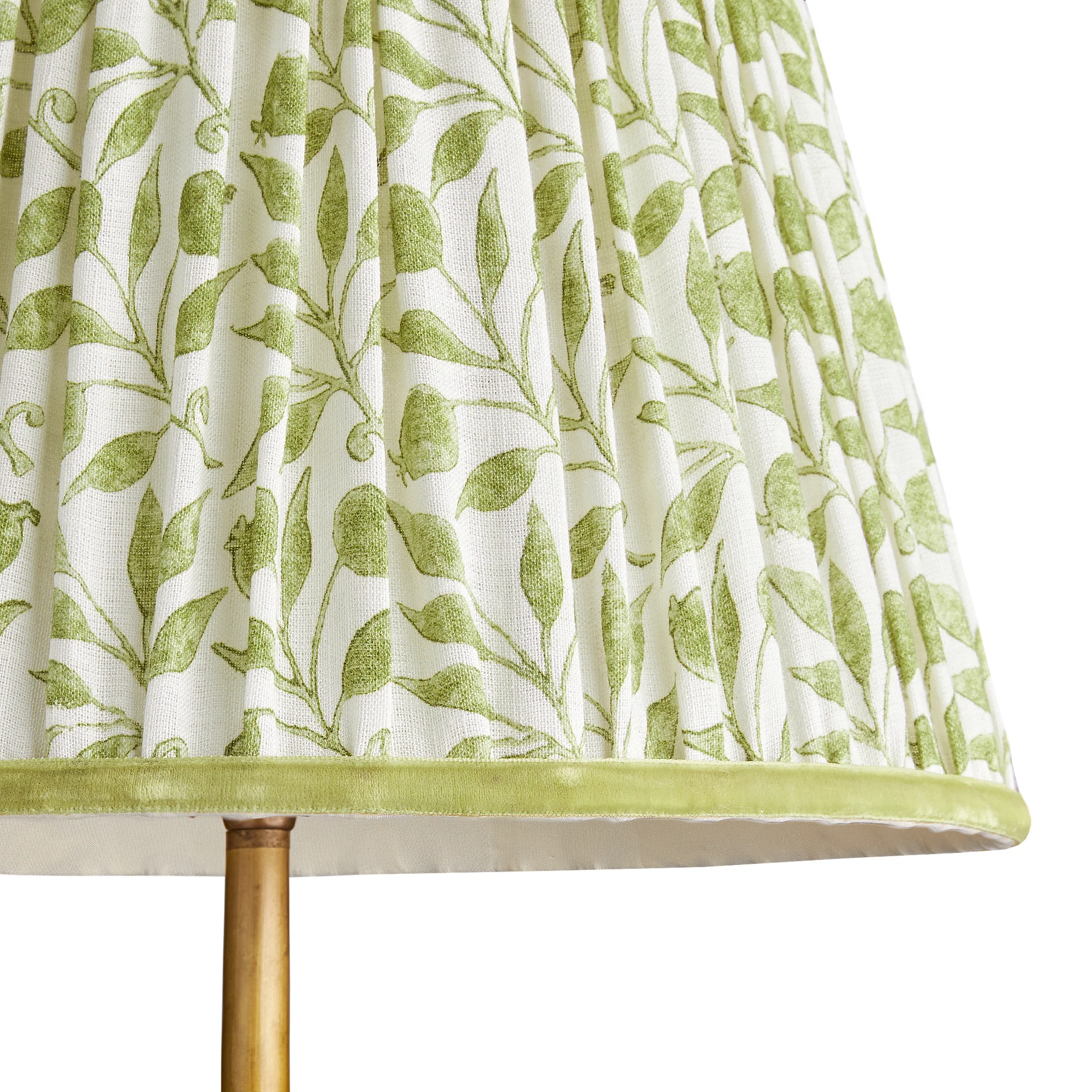20cm empire shade in thyme Rosehip linen by Morris & Co. - Image 2