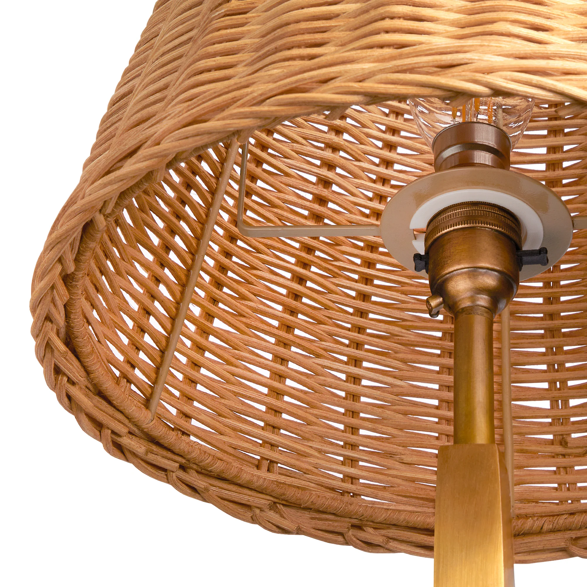 20cm empire shade in natural rattan - Image 4