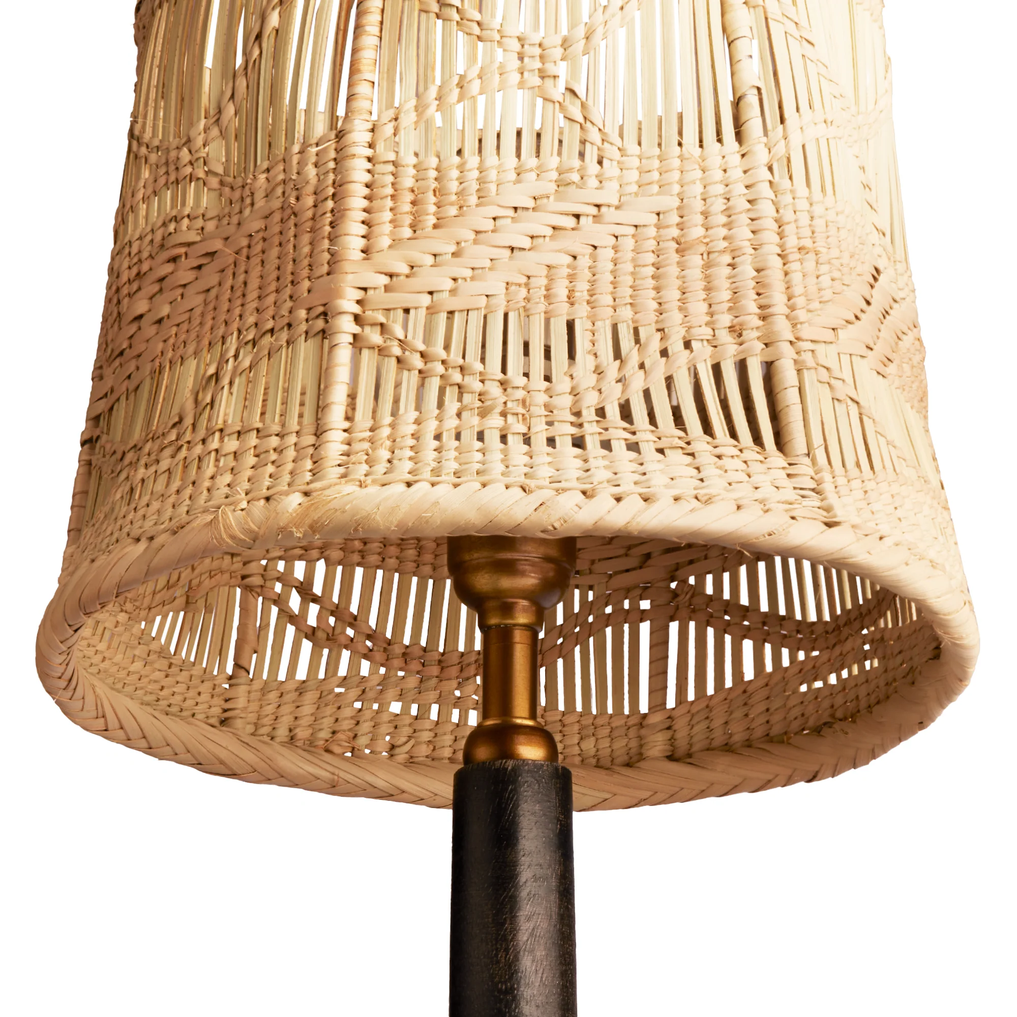 Evie woven lampshade in natural palm - Image 2