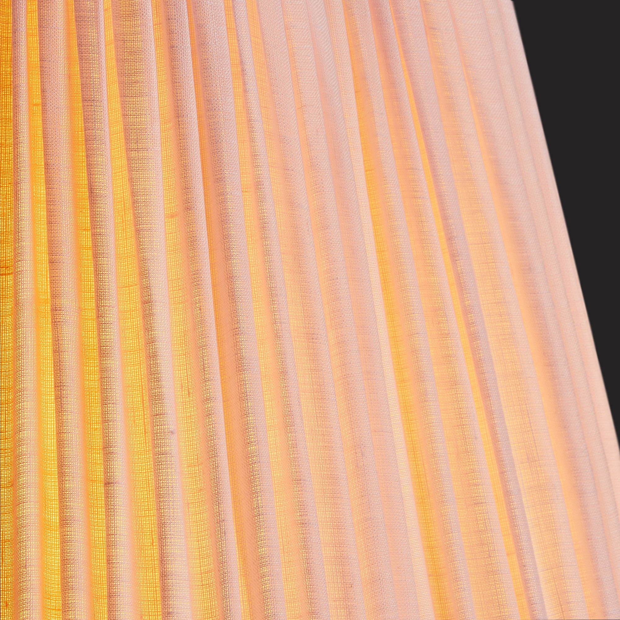 20cm scalloped empire shade in marshmallow linen - Image 3