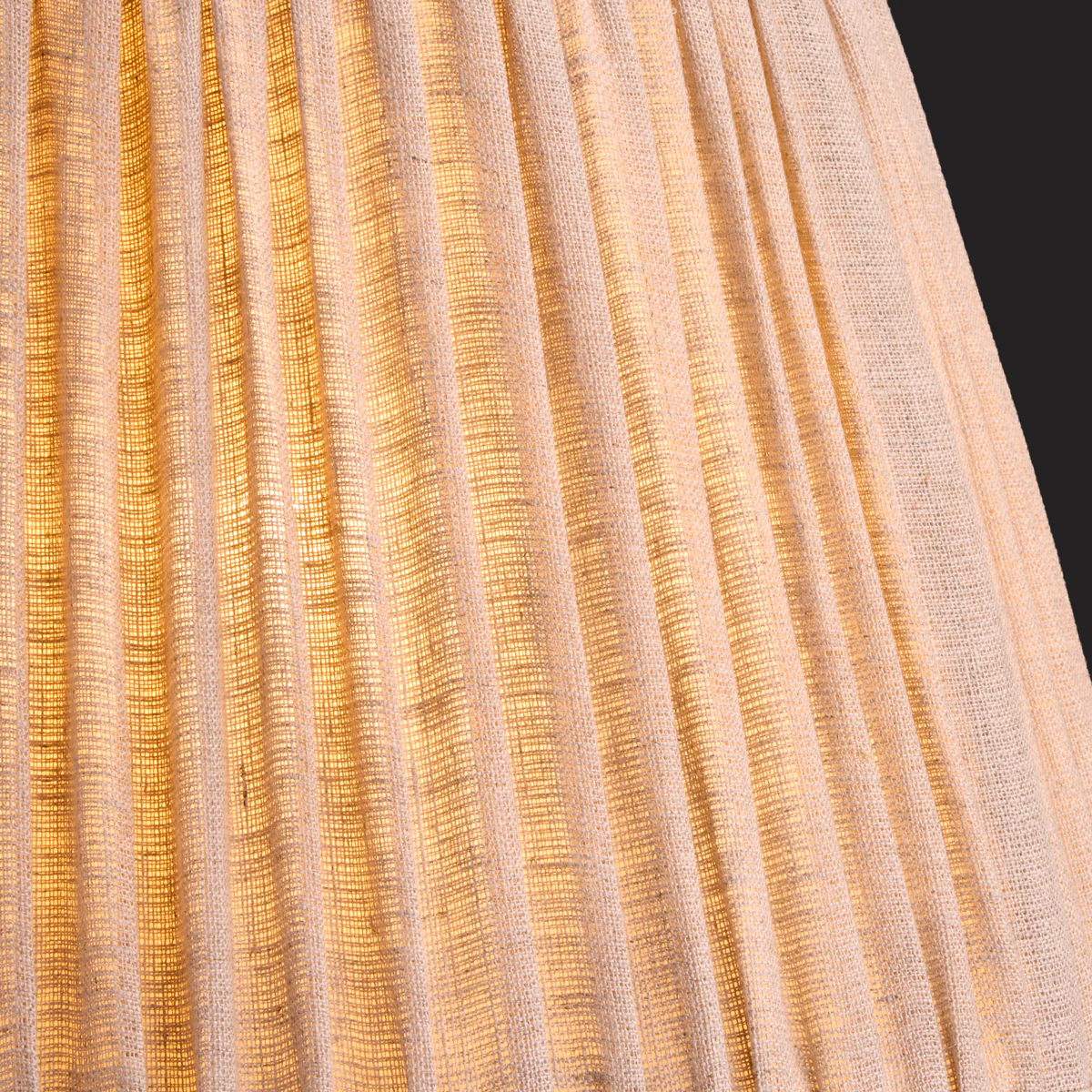 25cm empire bloomer shade in natural linen - Image 3