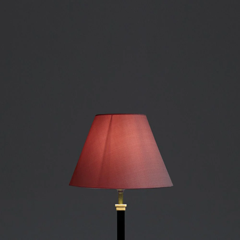 25cm empire lampshade in antique rose dupion silk - Image 4