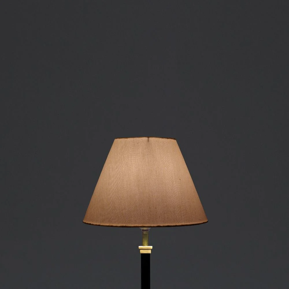 25cm empire lampshade in cream taj silk - Image 3