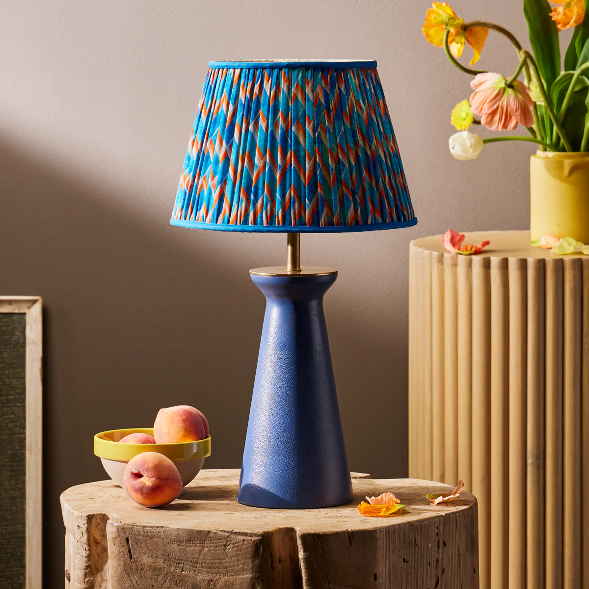 25cm empire shade in blue herringbone by Matthew Williamson - Image 5