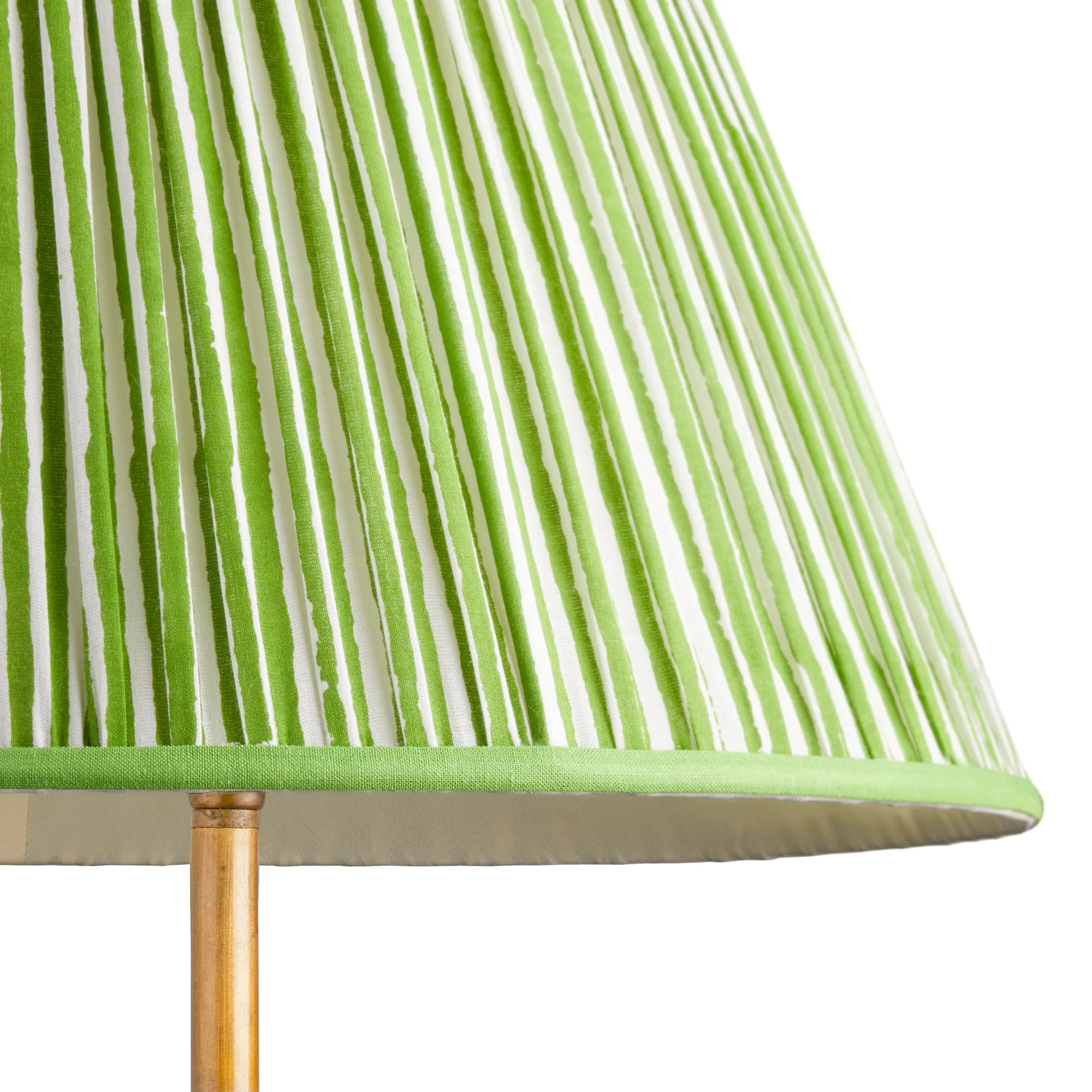 25cm empire shade in classic green chalk stripes - Image 2