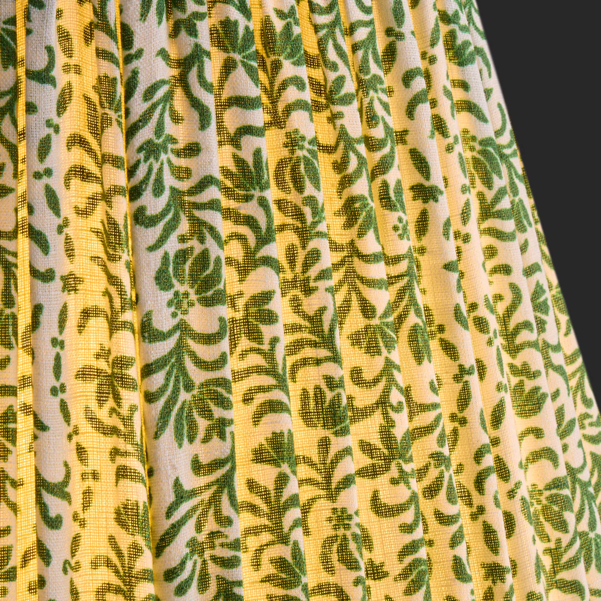 25cm empire shade in emerald 'posy' linen by Ellen Merchant - Image 3