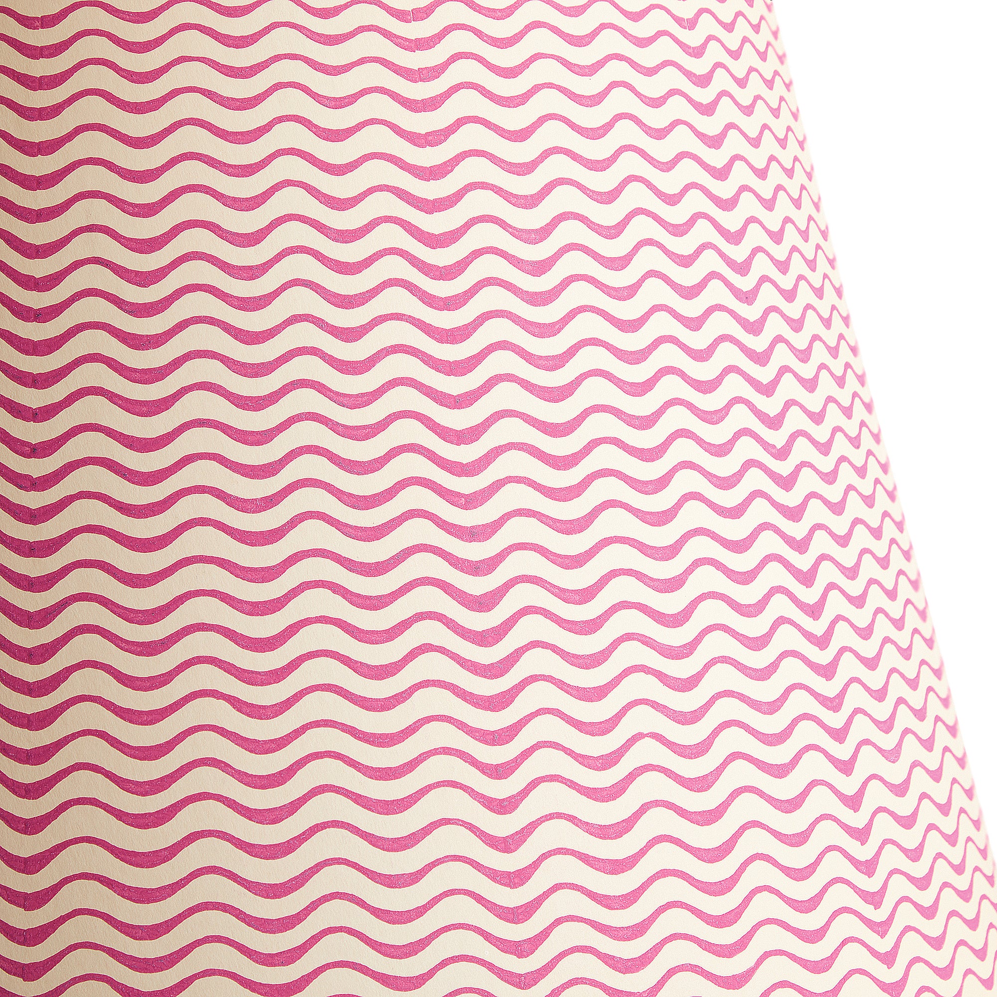 25cm empire shade in hot pink ripples hand painted card