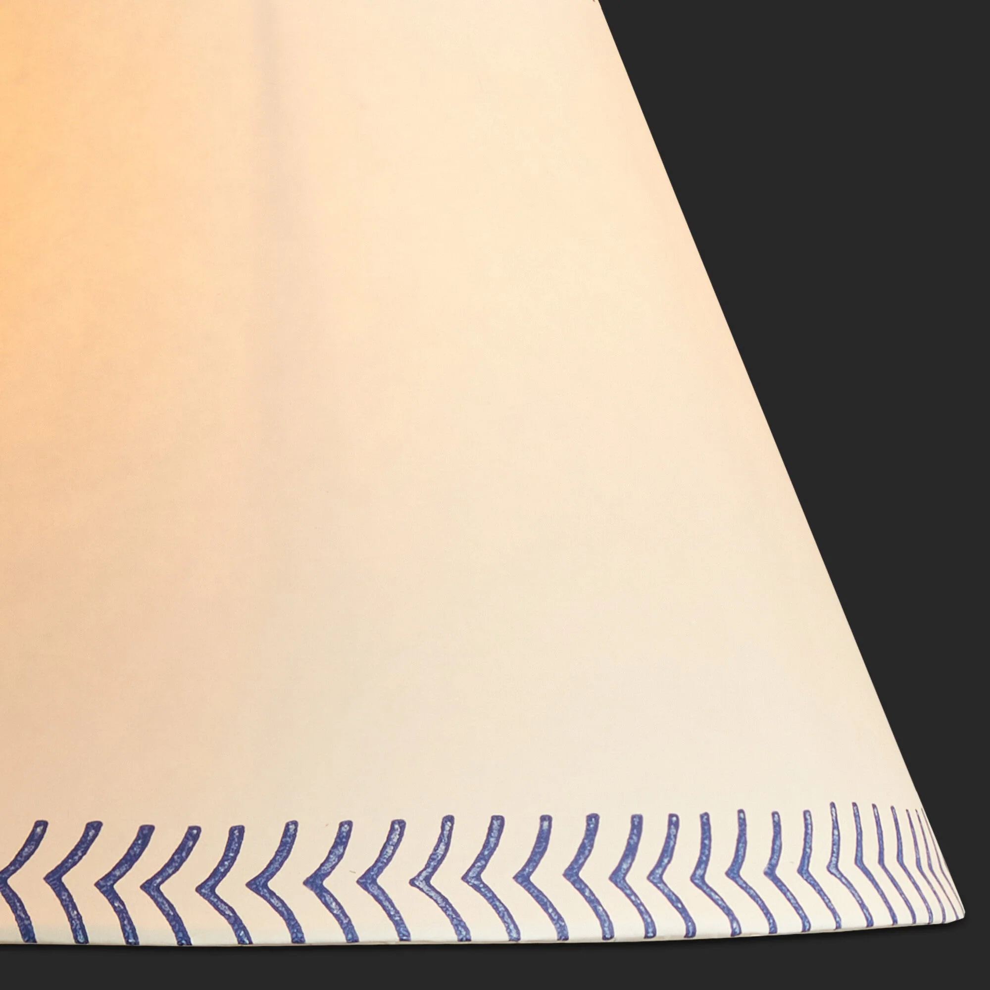 25cm empire shade in ocean arrows hand painted card - Image 5
