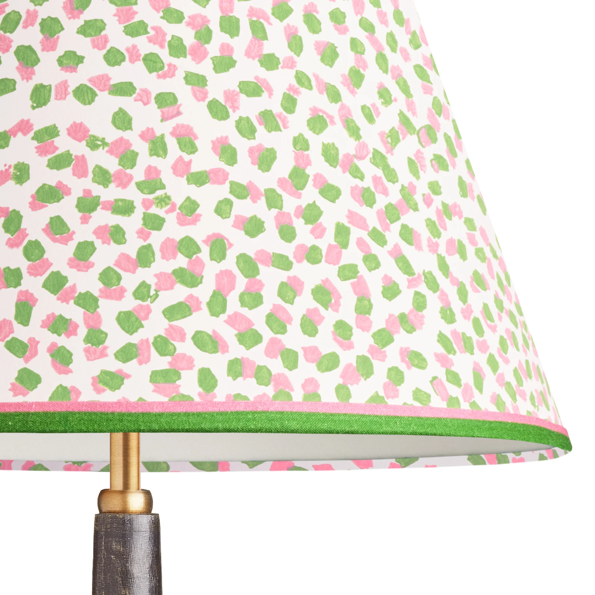 25cm empire shade in pink and green Polka Dot paper by GP & J Baker - Image 2