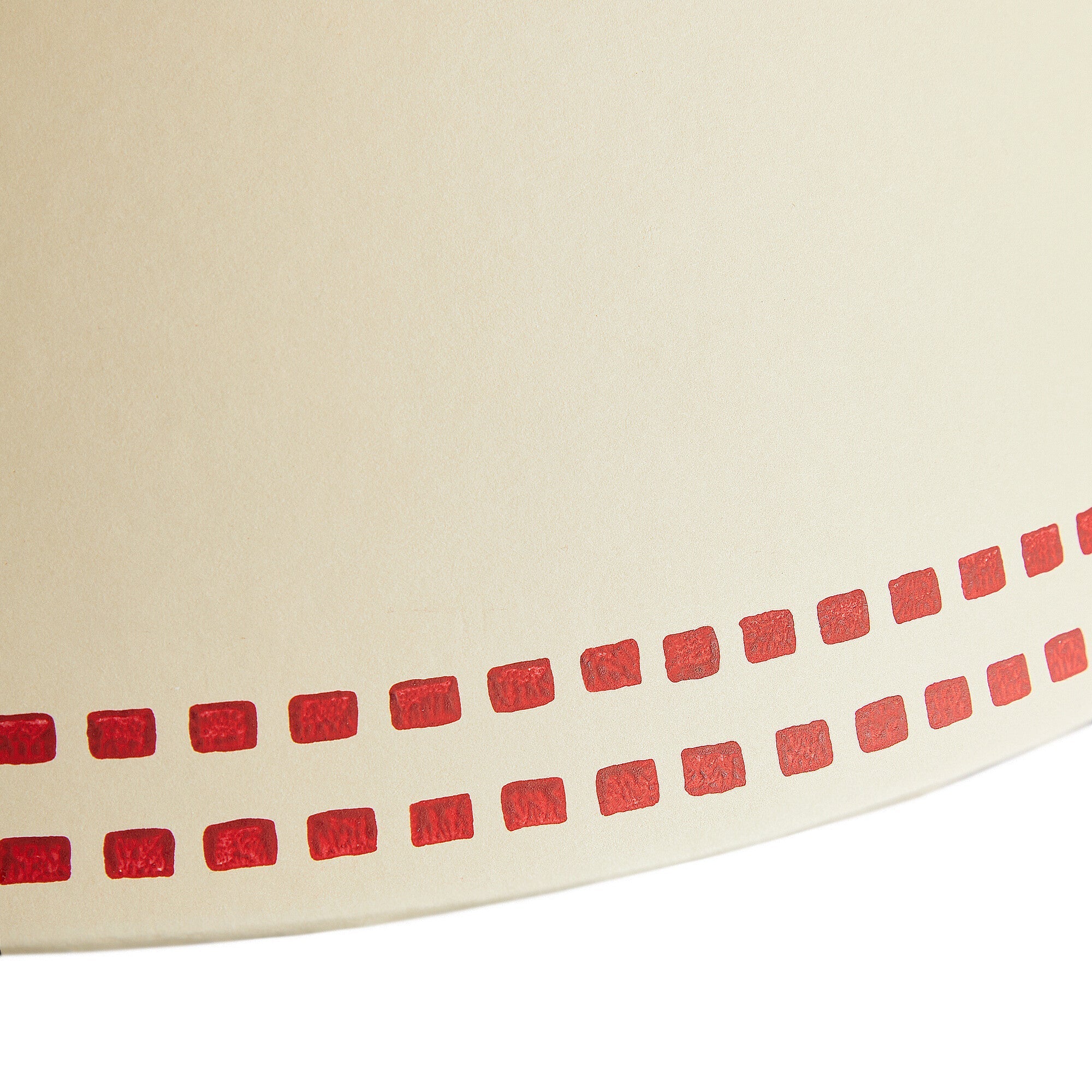 25cm empire shade in scarlet tracks hand painted card - Image 2