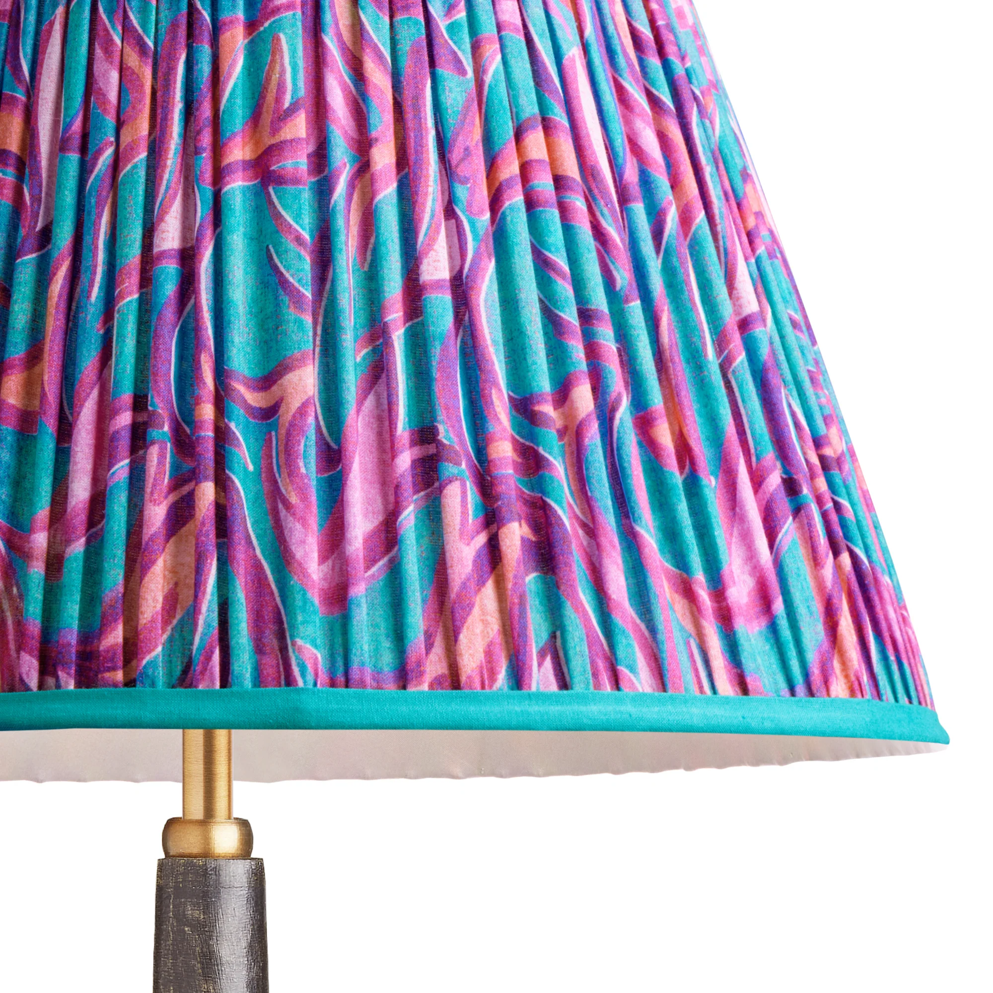 25cm empire shade in turquoise Disco Zebra by Matthew Williamson - Image 2