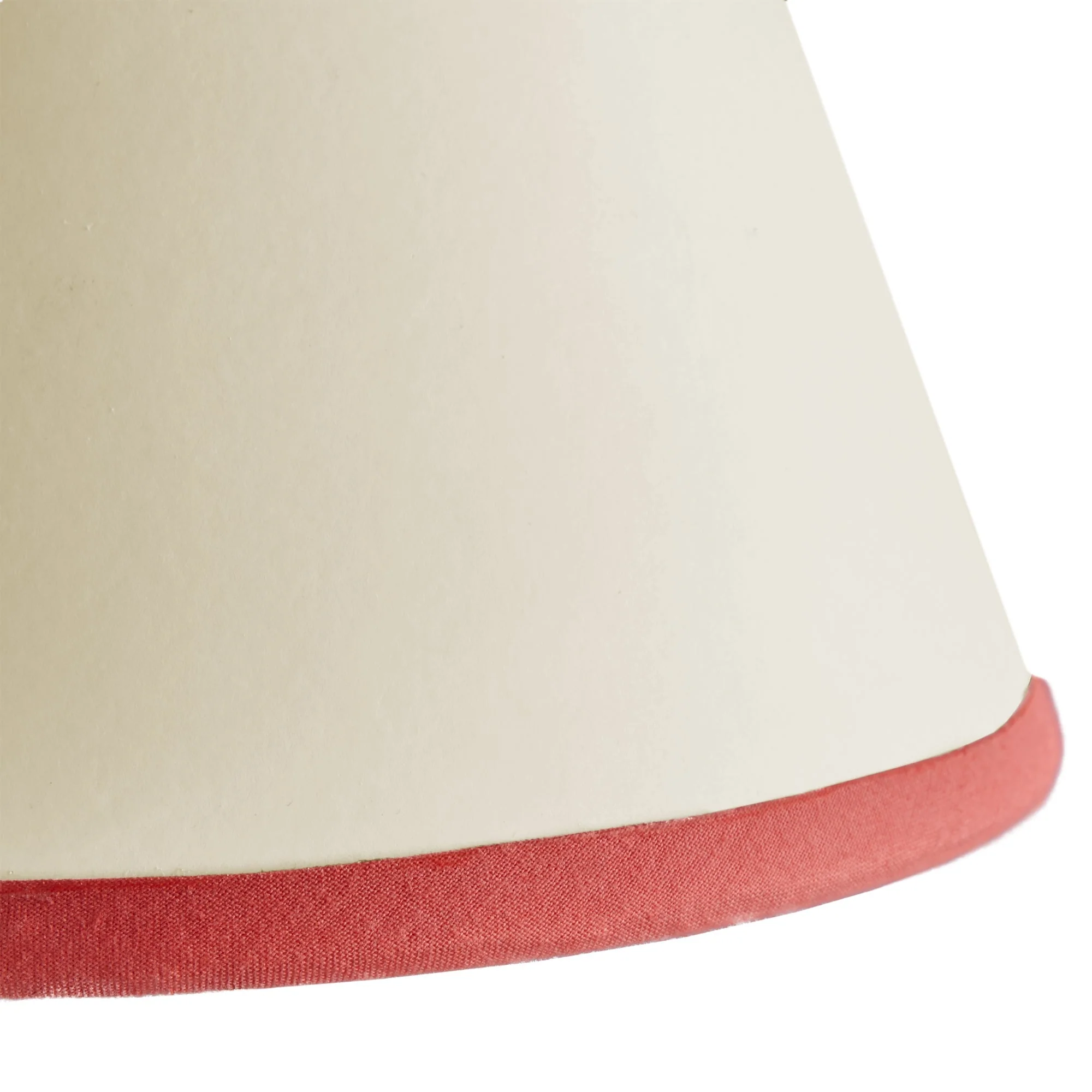 25cm Empire Top n Tail shade in cream card with coral tape - Image 2