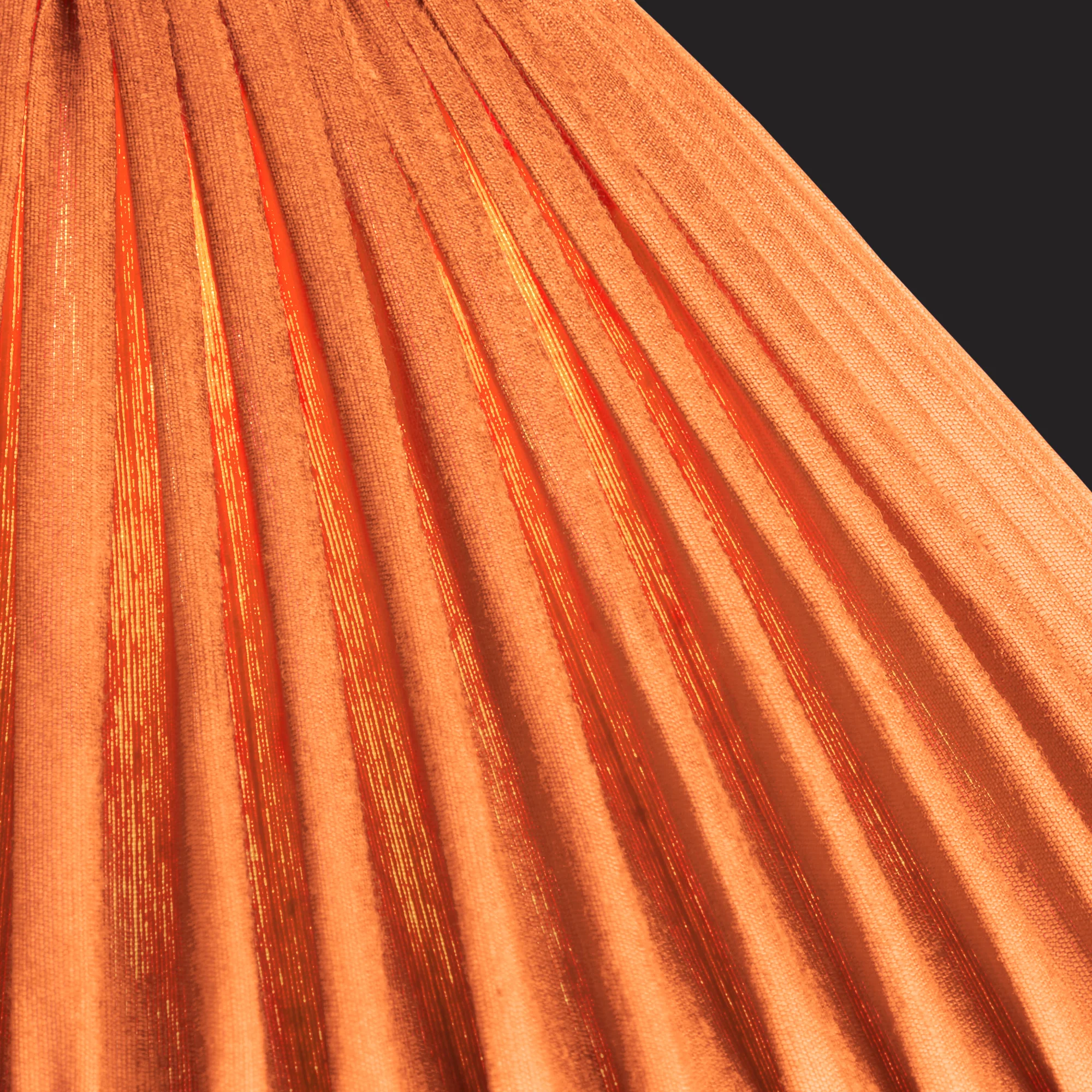 25cm extreme empire shade in Marigold silk - Image 3