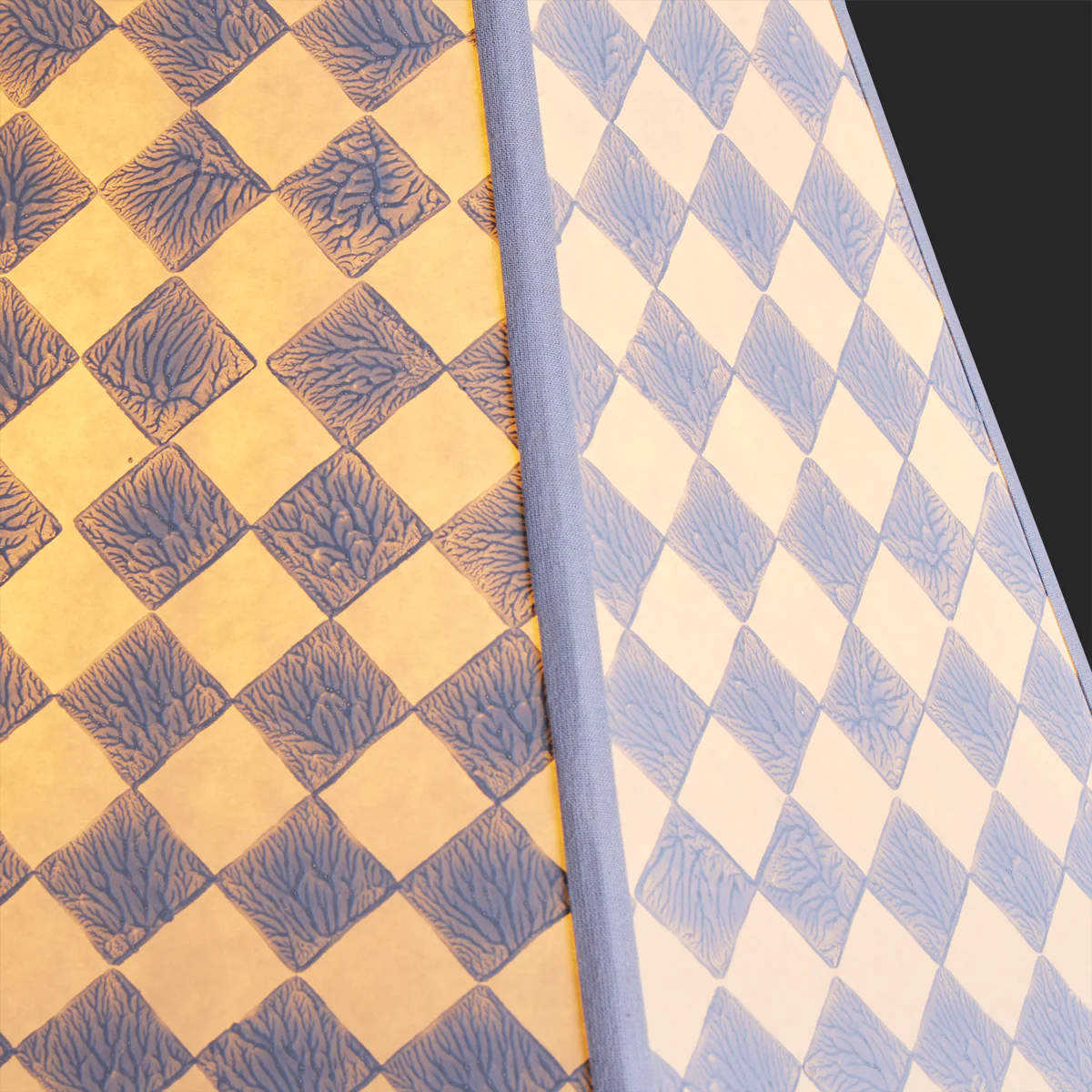 25cm Milford check hexagon shade in perriwig - Image 3