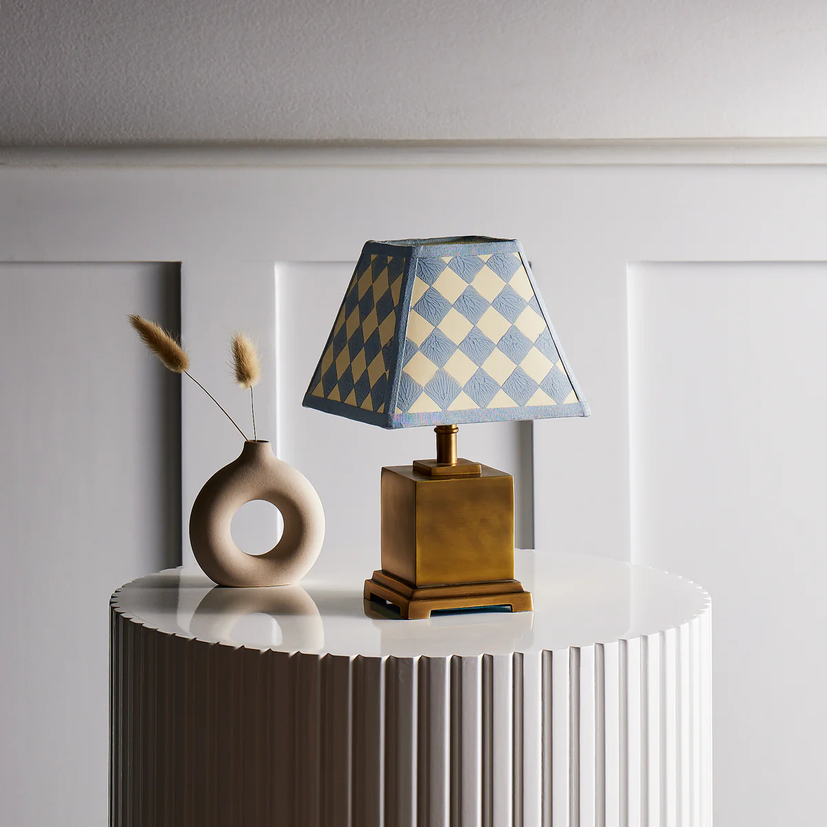 25cm Milford check hexagon shade in perriwig - Image 5