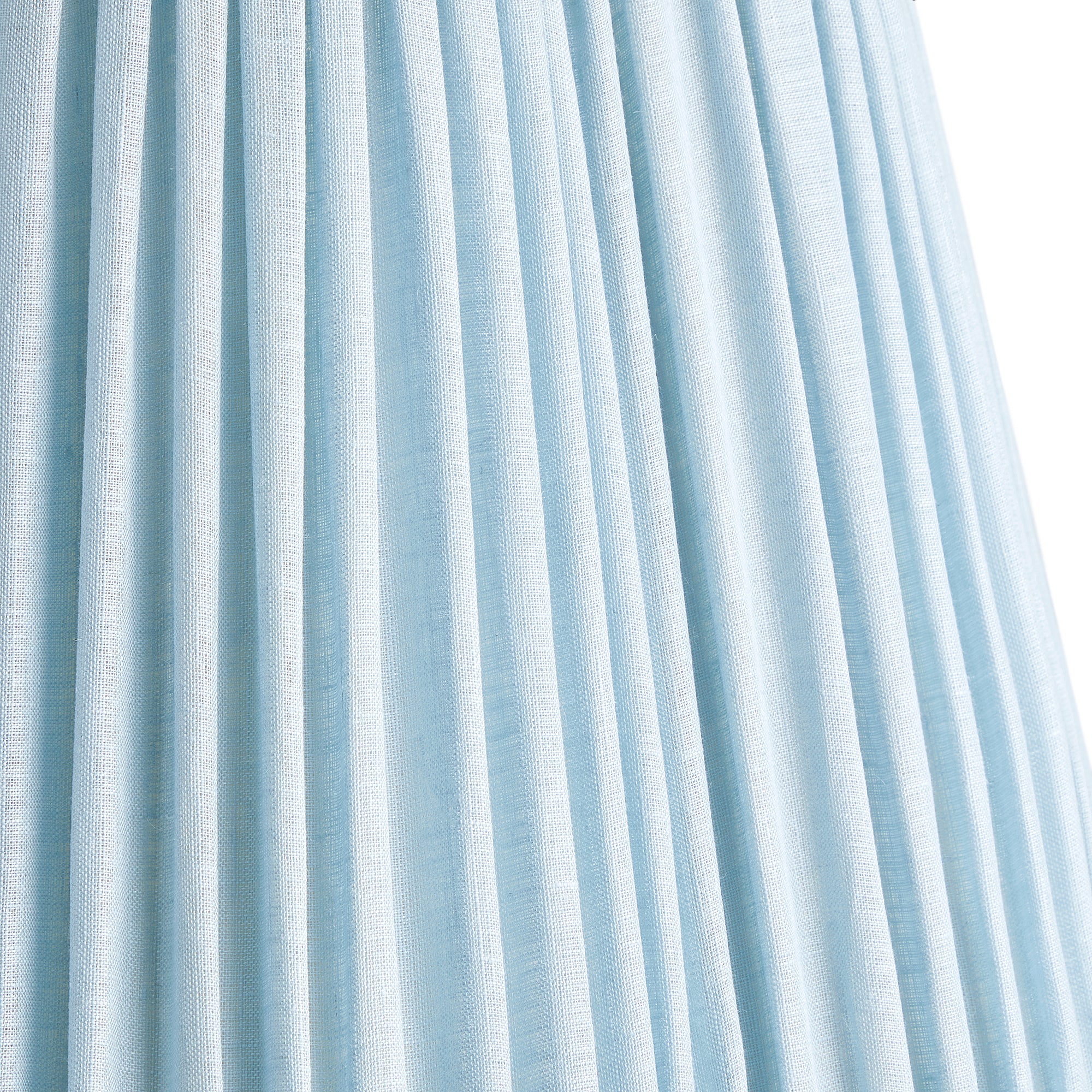 25cm scalloped empire shade in blue sky linen