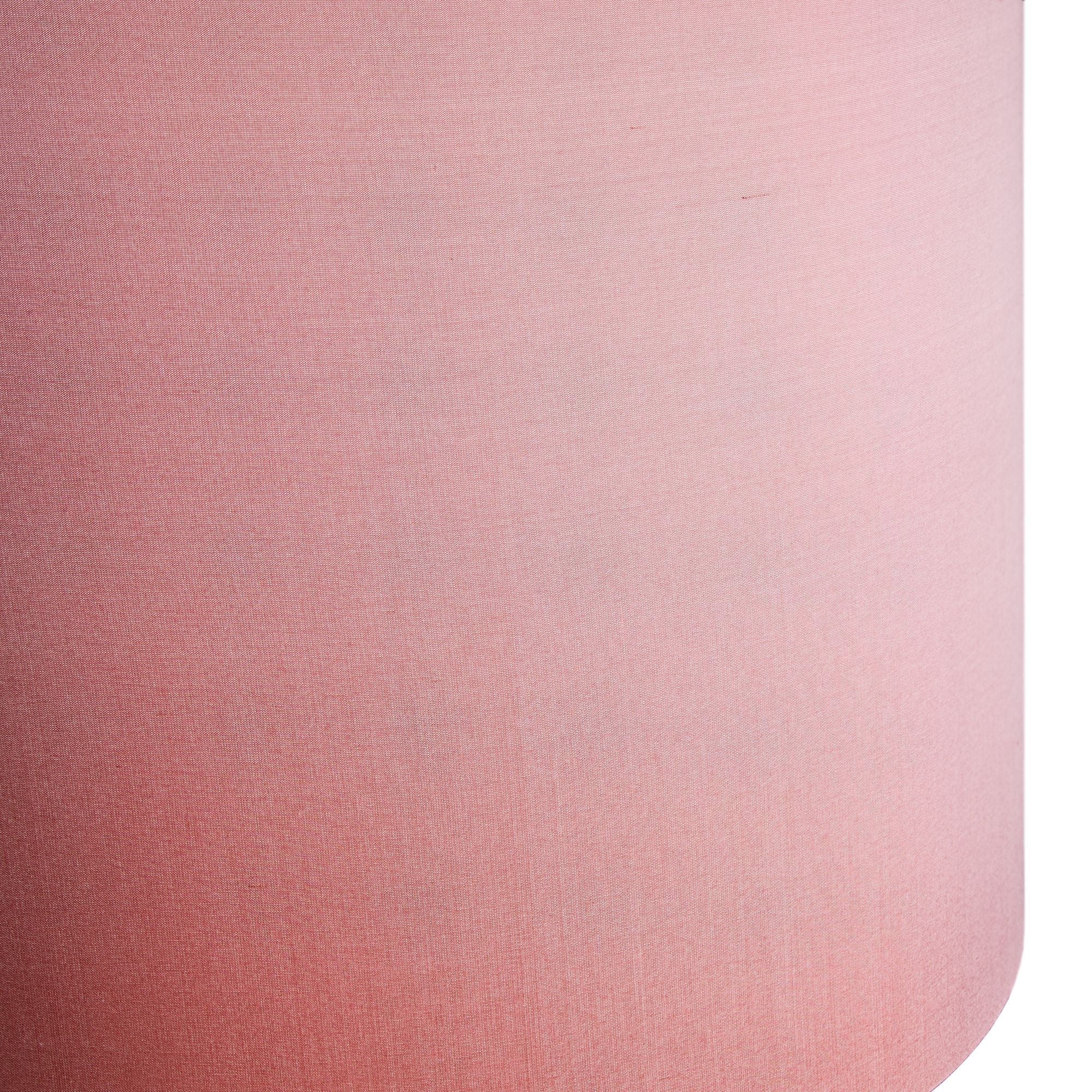 25cm drum lampshade in antique rose dupion silk - Image 2