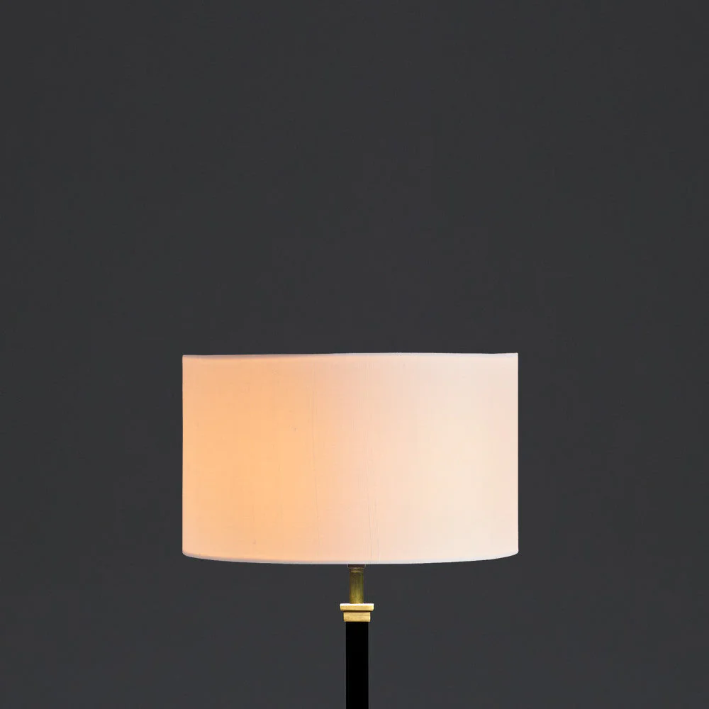 26cm short drum shade in alabaster dupion silk - Image 5