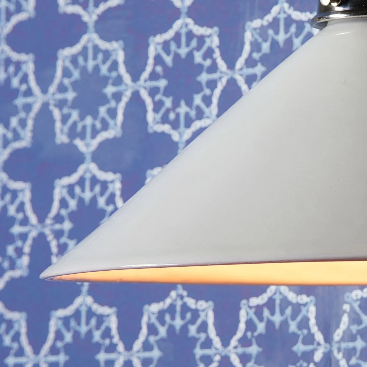 Regular 27cm Hania Ceramic Shade in Aran glaze inside and out - Image 3