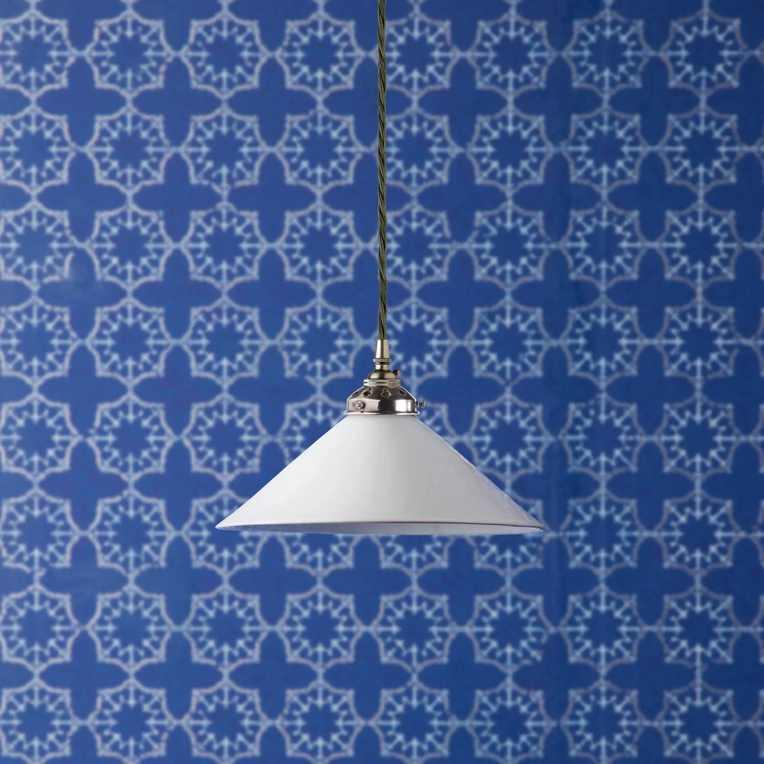 Regular 27cm Hania Ceramic Shade in Aran glaze inside and out - Image 4
