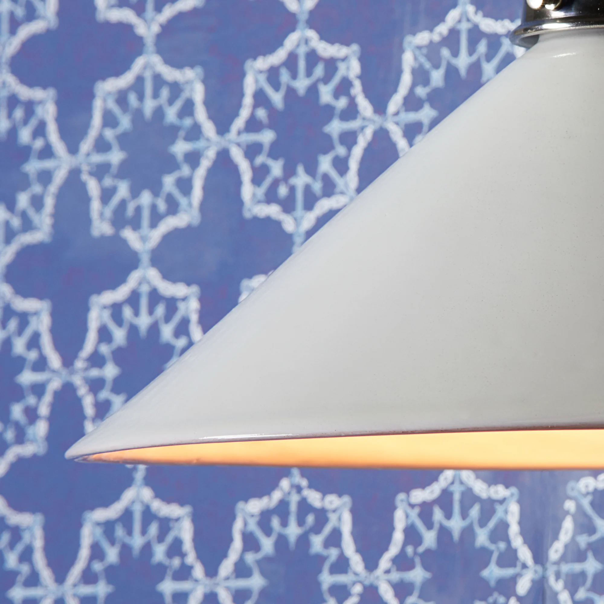 Regular 27cm Hania Ceramic Shade in Aran glaze inside and out - Image 5