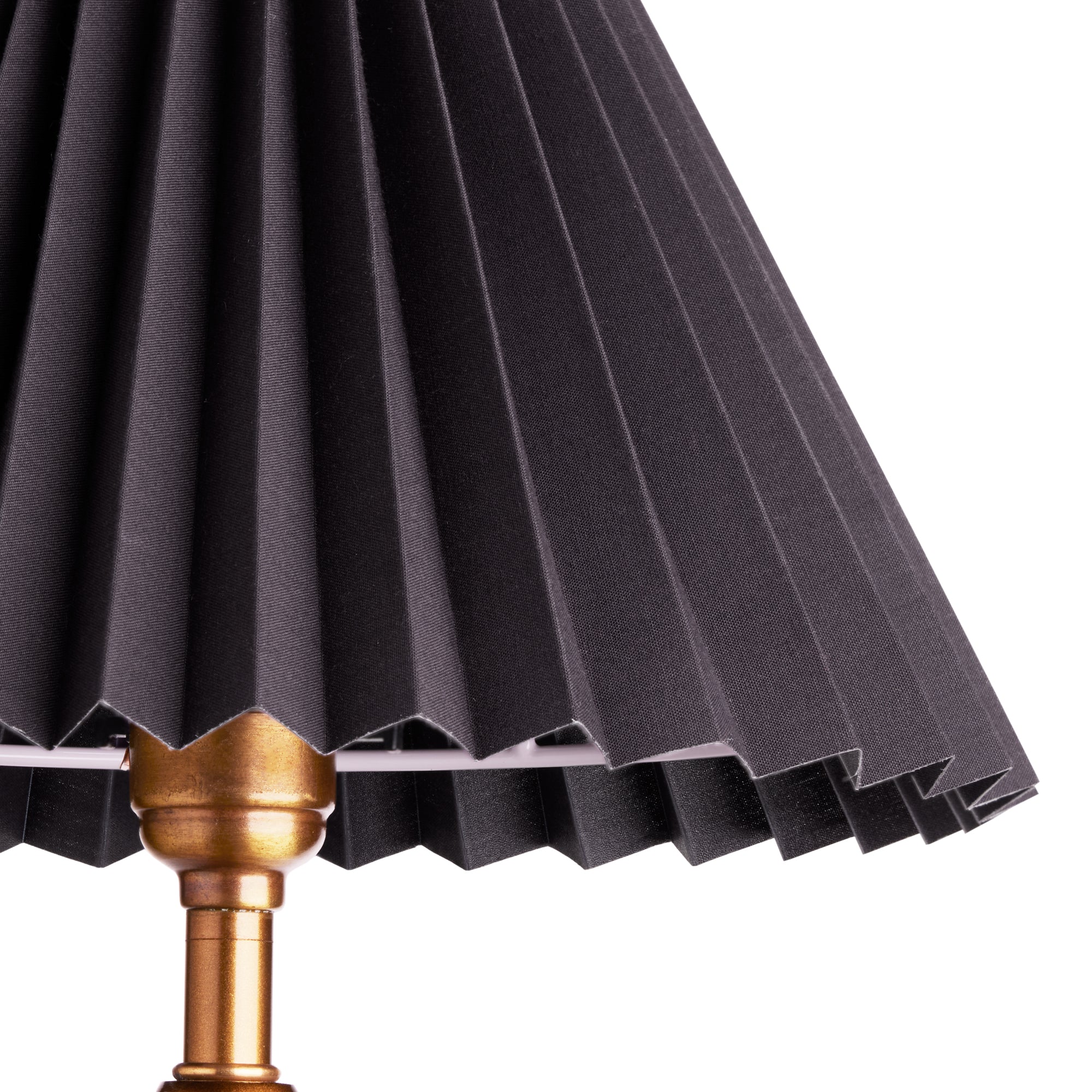 30cm empire folded shade in black - Image 2