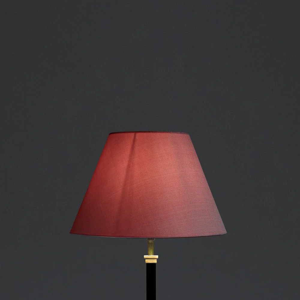 30cm empire lampshade in antique rose dupion silk - Image 4
