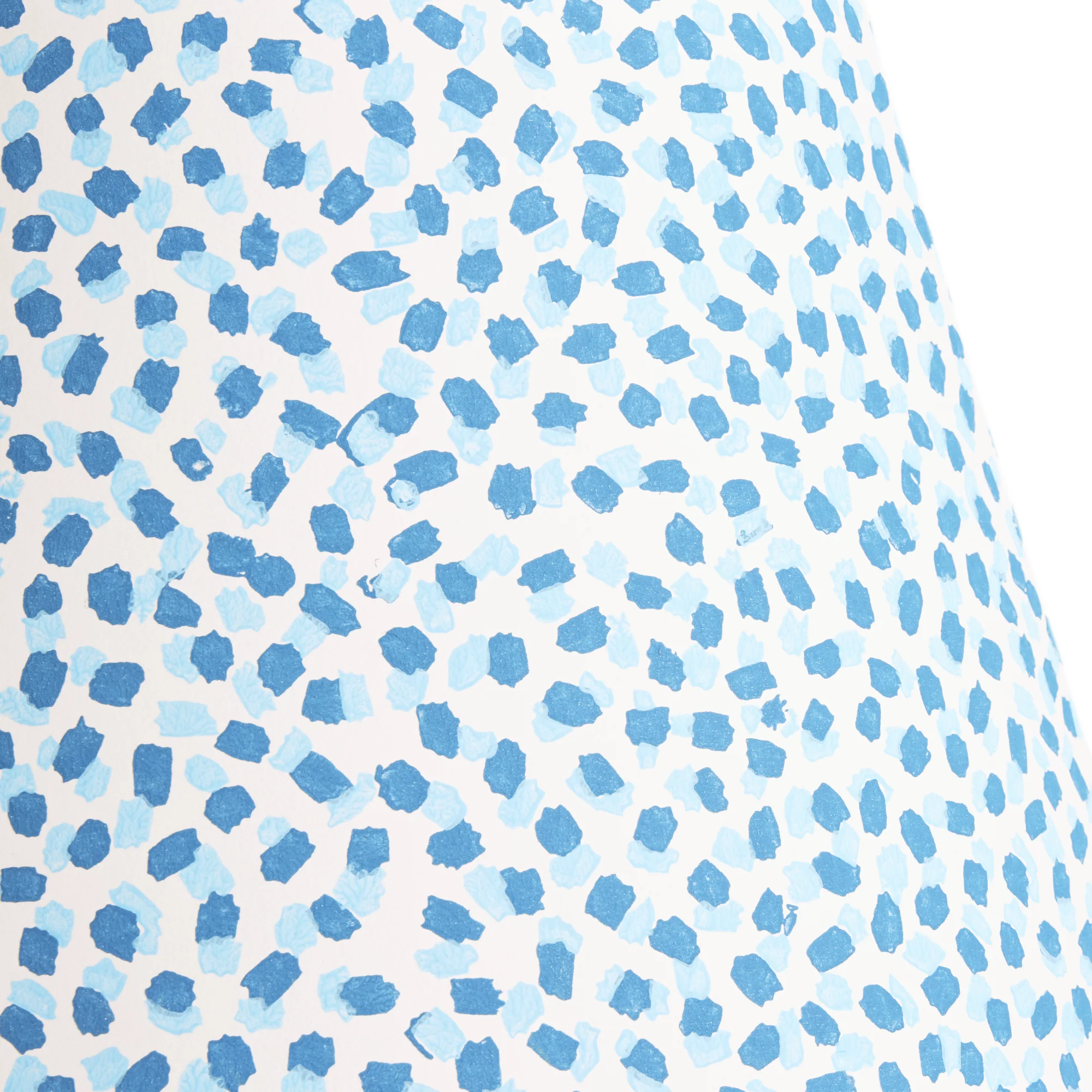 30cm empire shade in blue and indigo Polka Dot paper by GP & J Baker