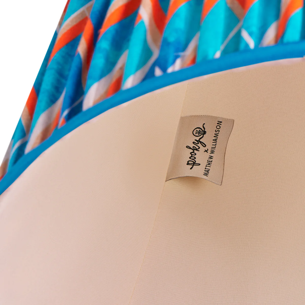 30cm empire shade in blue herringbone by Matthew Williamson - Image 4