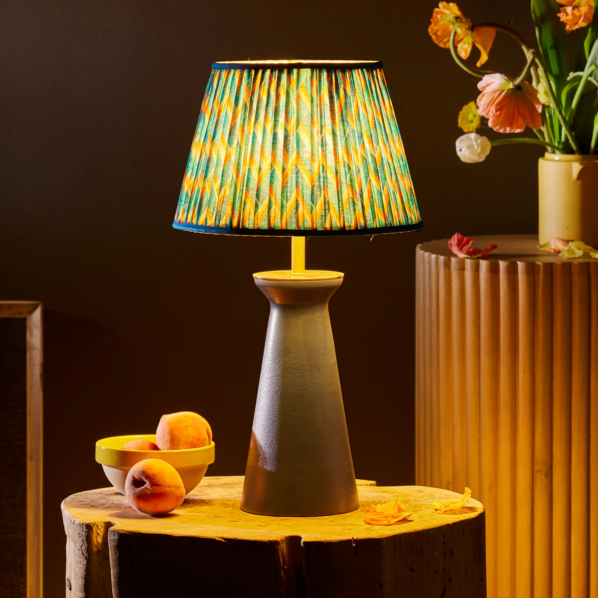 30cm empire shade in blue herringbone by Matthew Williamson - Image 6
