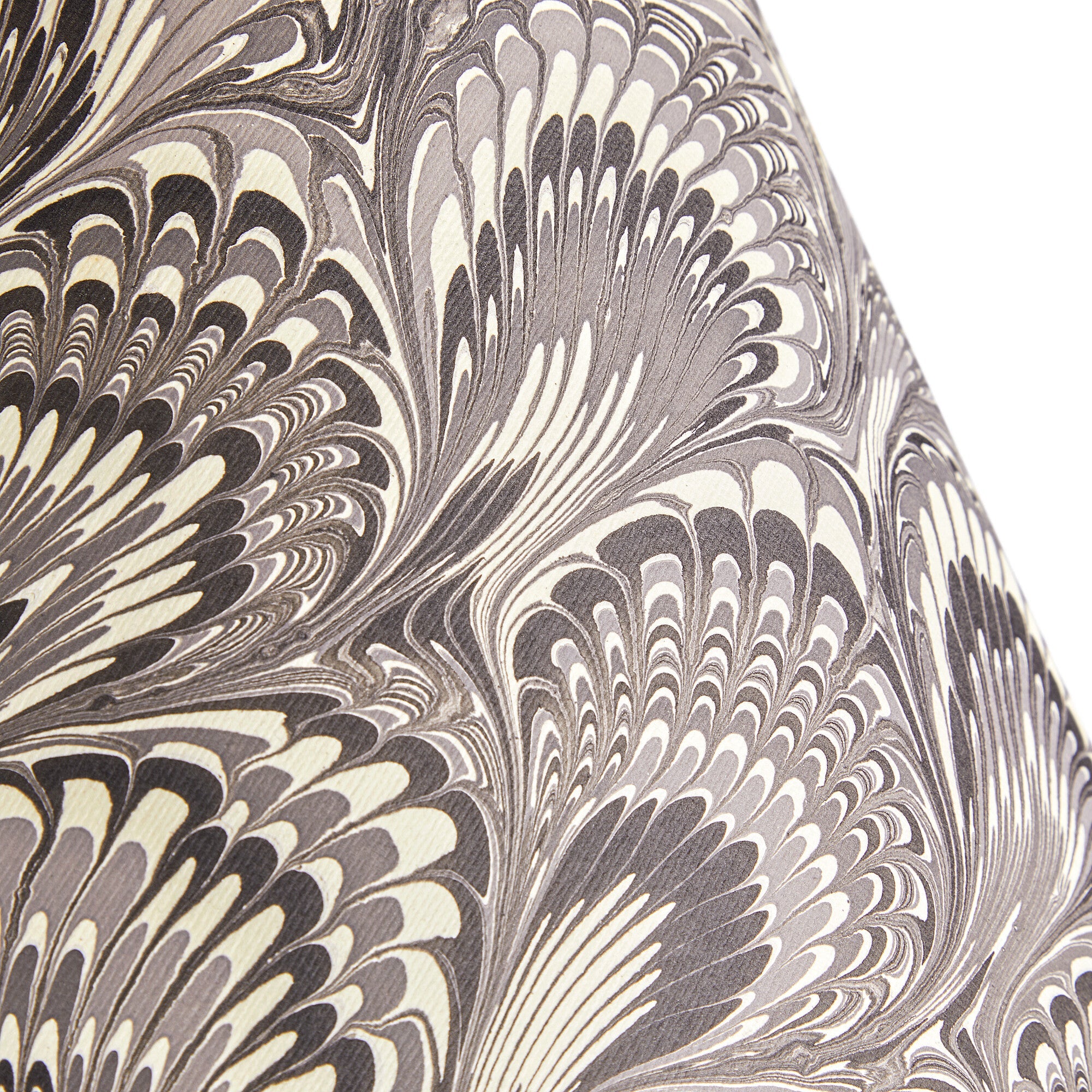30cm empire shade in grey and black Piave hand made marble paper - Image 3