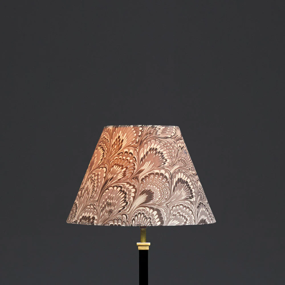 30cm empire shade in grey and black Piave hand made marble paper - Image 7