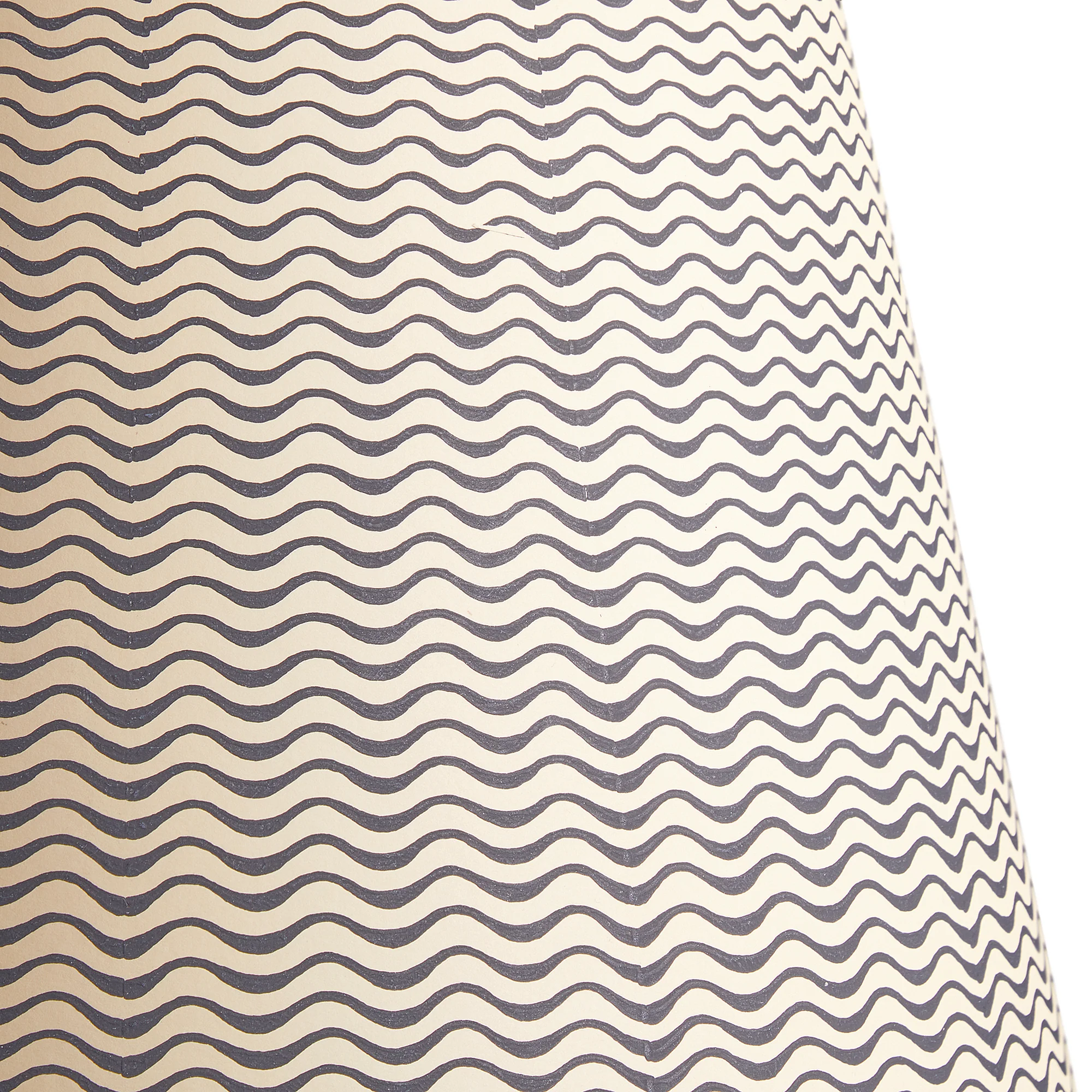30cm empire shade in jet ripples hand painted card