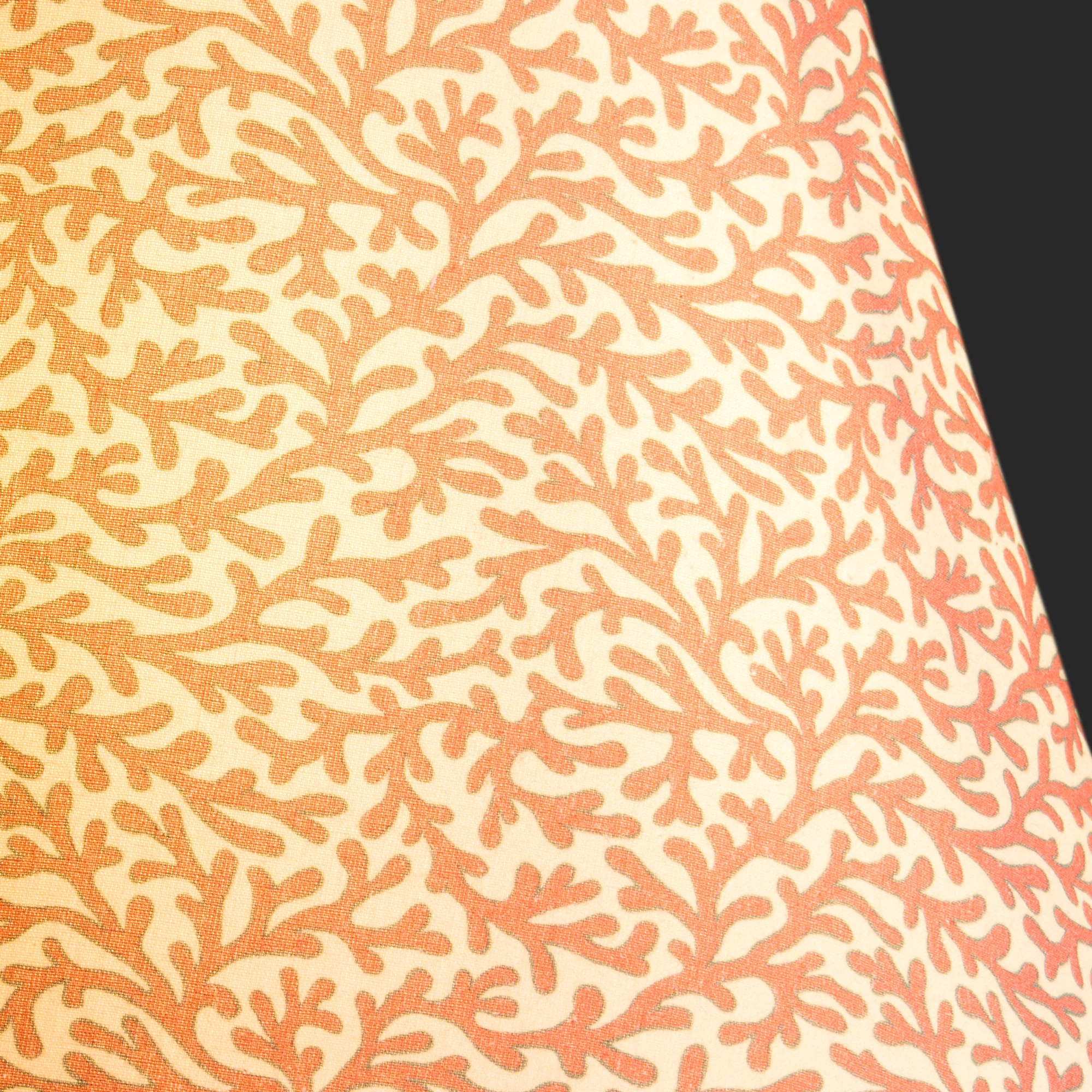 30cm empire shade in red aqua Tuffley cotton by GP & J Baker - Image 3
