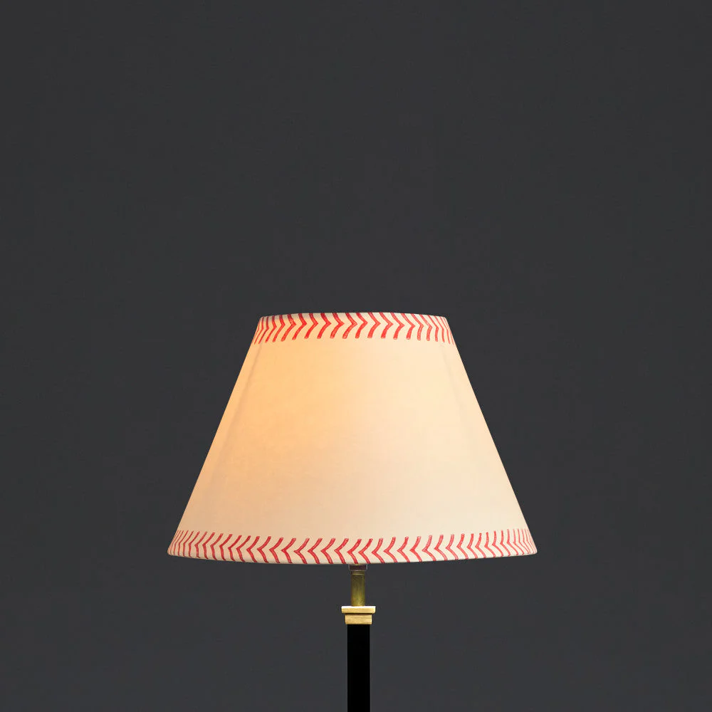 30cm empire shade in scarlet arrows hand painted card - Image 7