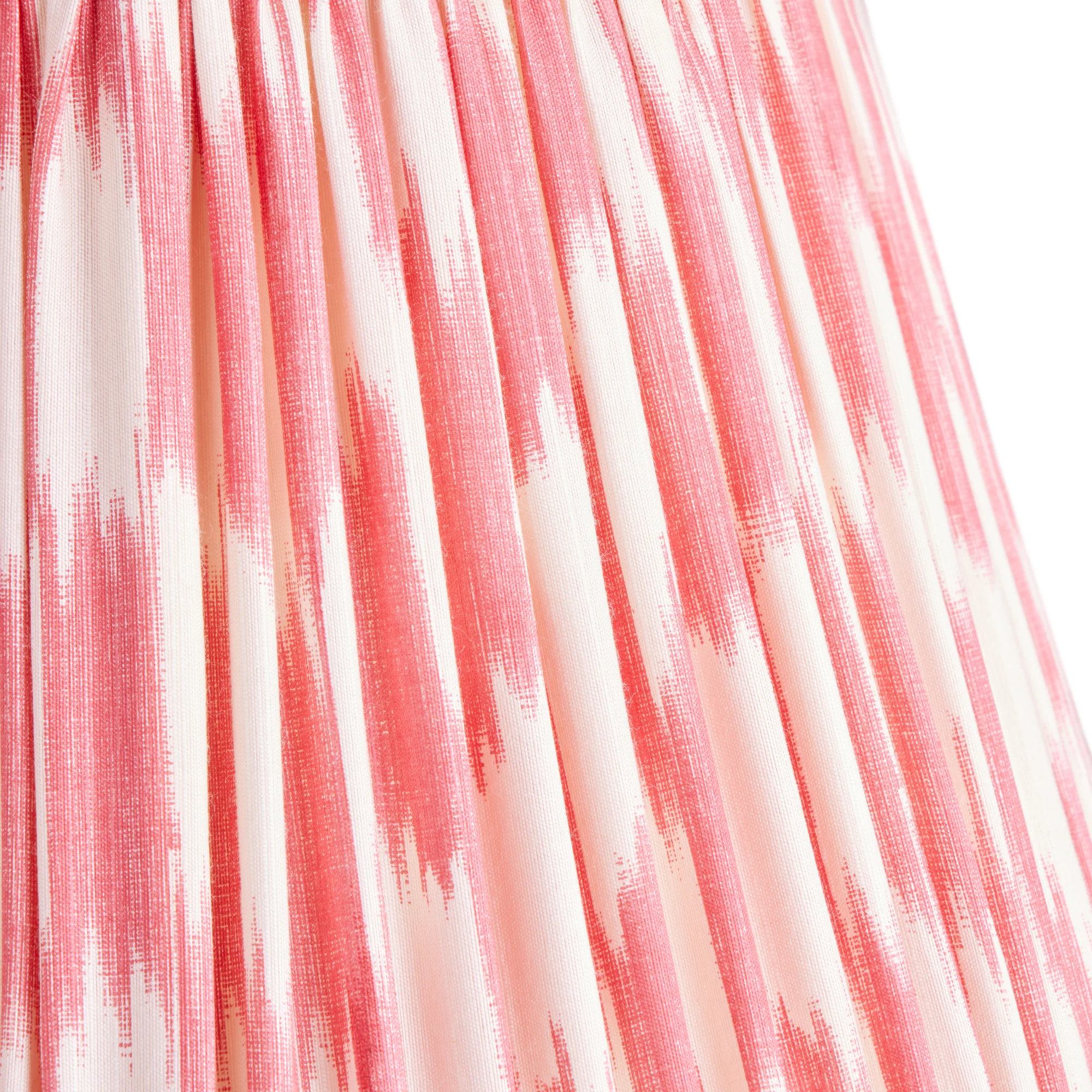 30cm empire silk ikat shade in coral and cream Atlas