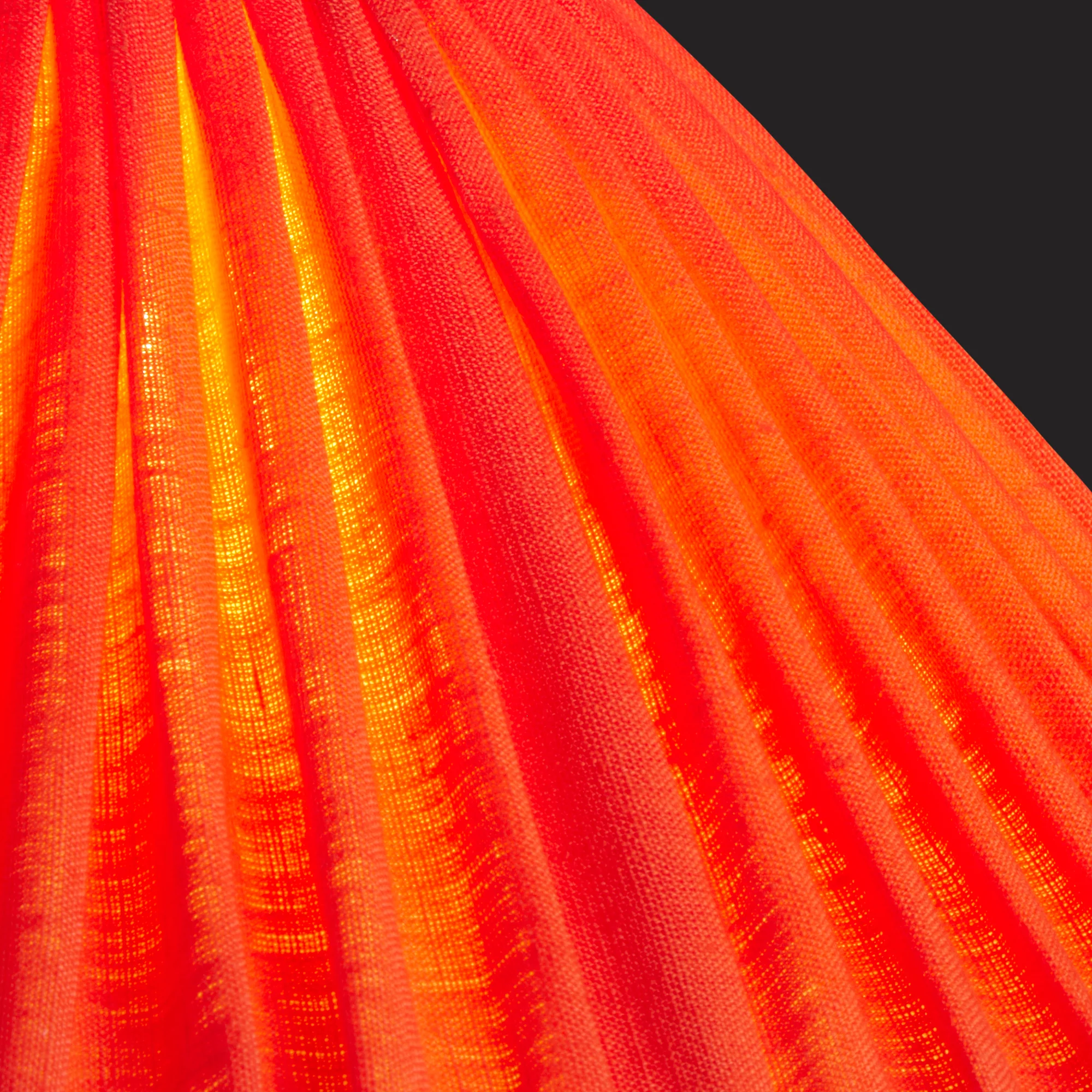 30cm extreme empire shade in Flame stonewashed linen - Image 3