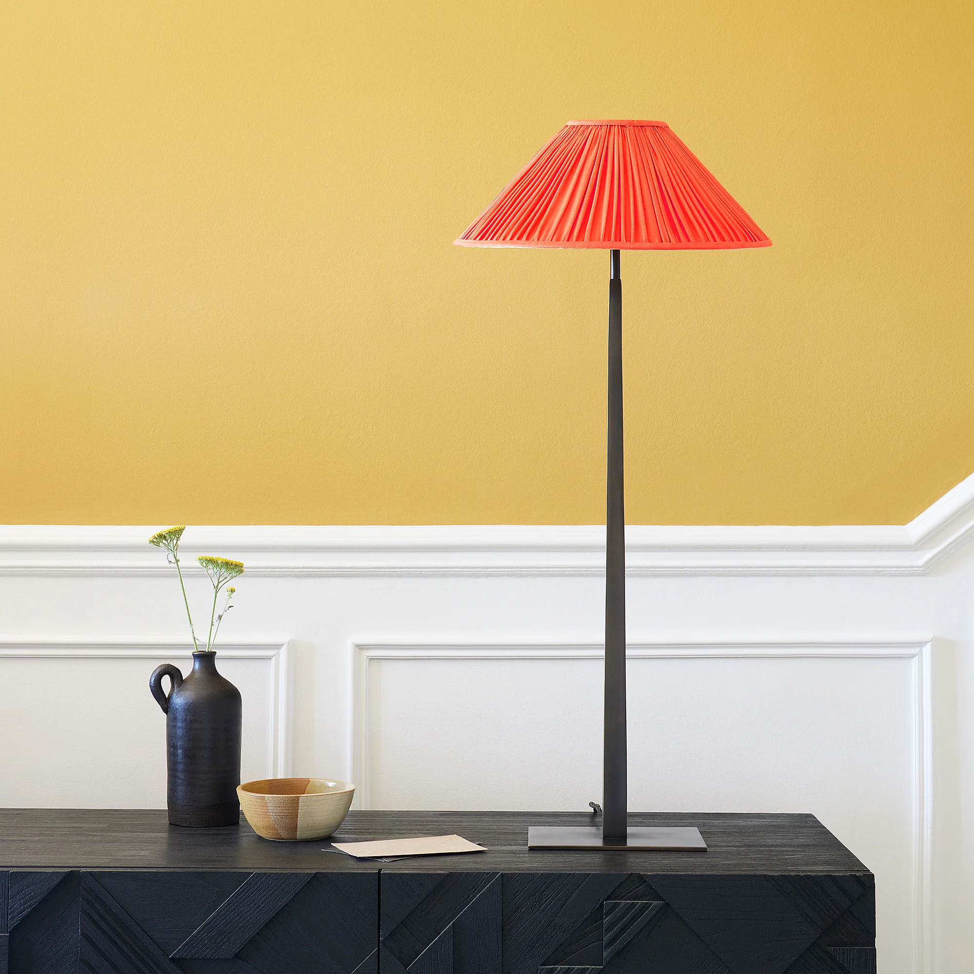 30cm extreme empire shade in Flame stonewashed linen - Image 5
