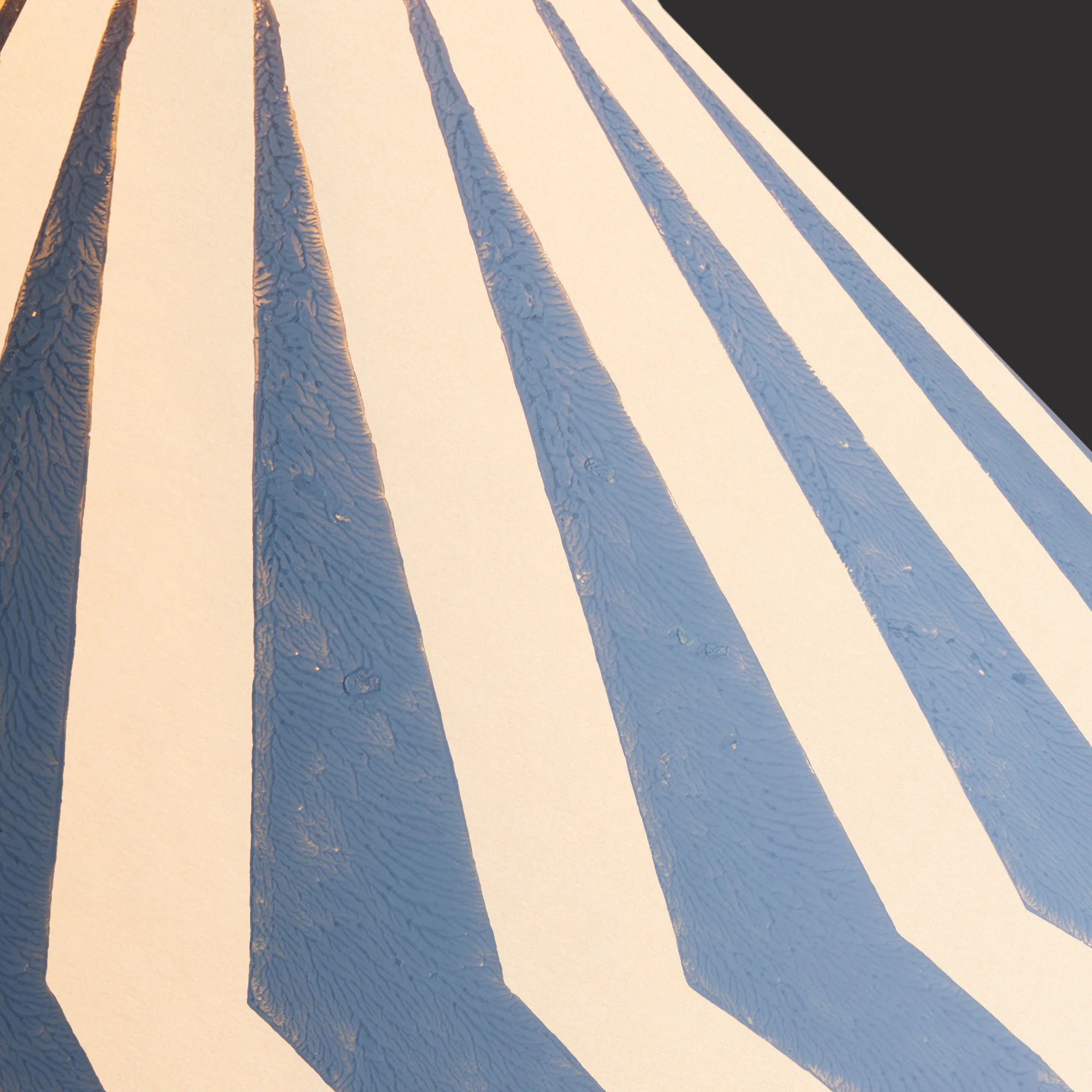 30cm extreme empire shade in french blue Marquee hand painted card - Image 3