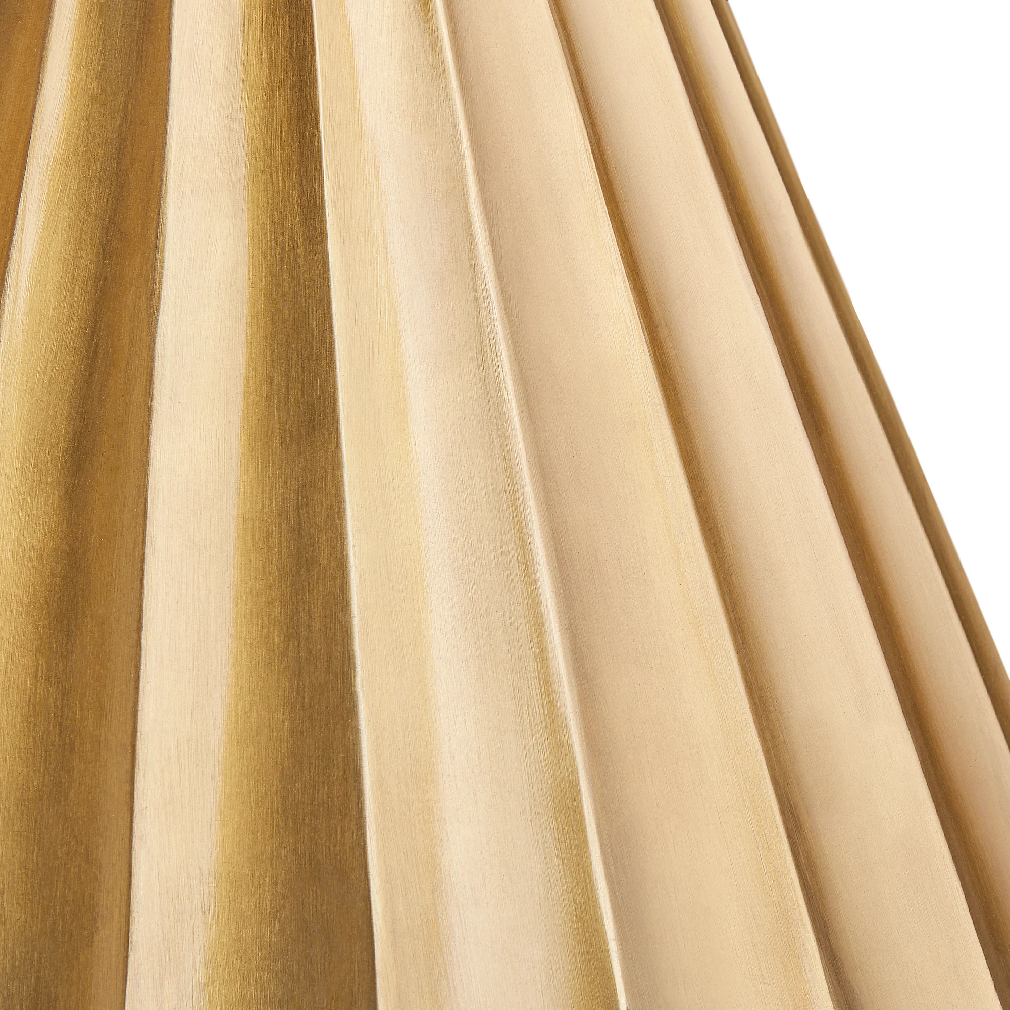 30cm straight empire Ruckle shade in brass - Image 3