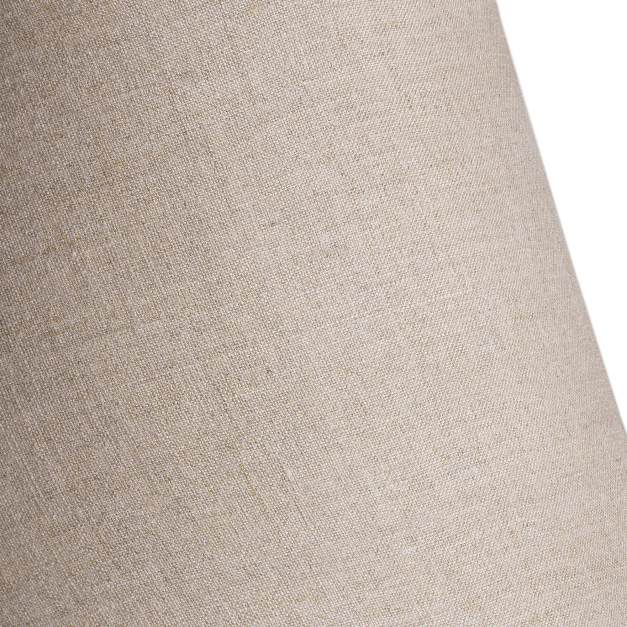 30cm straight empire lampshade in natural linen