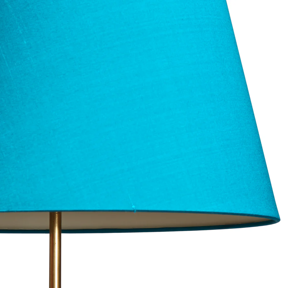 30cm straight empire lampshade in peacock dupion silk - Image 3