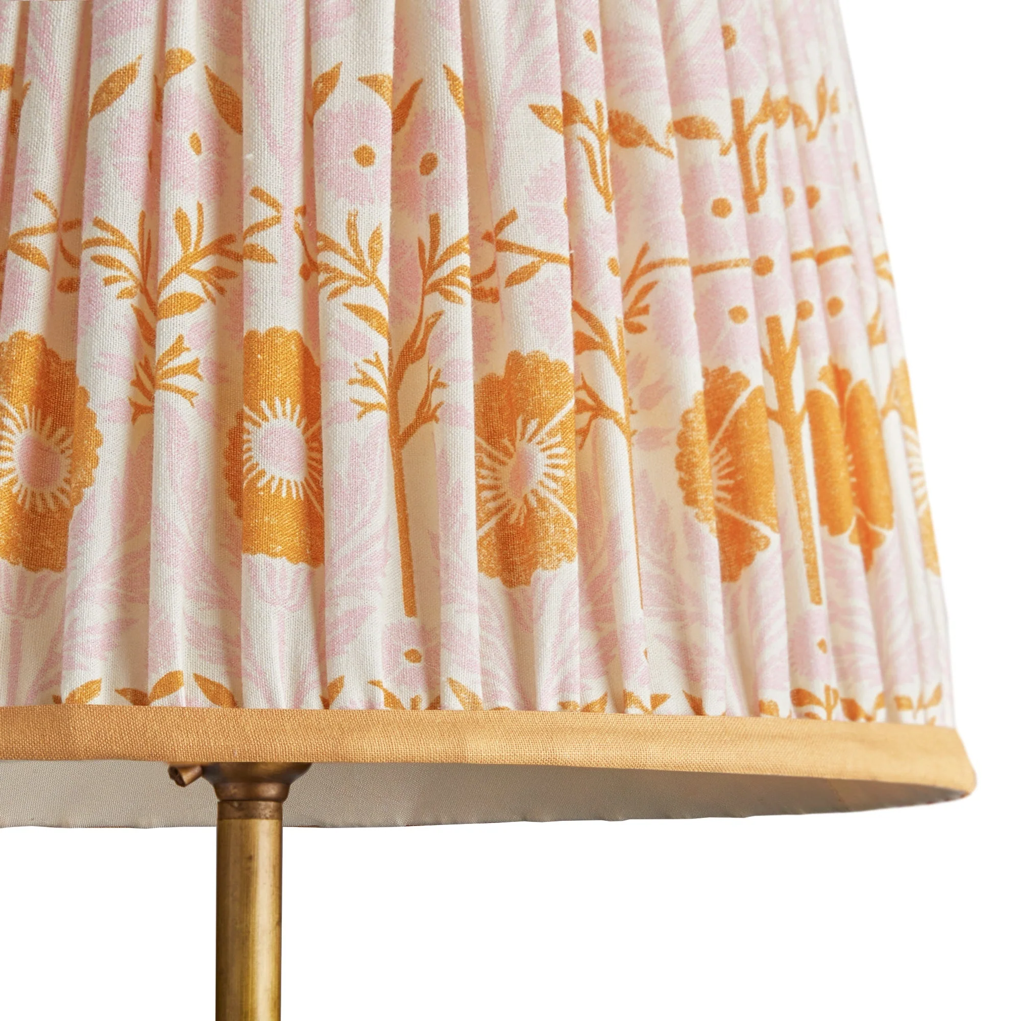 30cm straight empire printed cotton shade in pink 'Poppies' by Ellen Merchant - Image 2