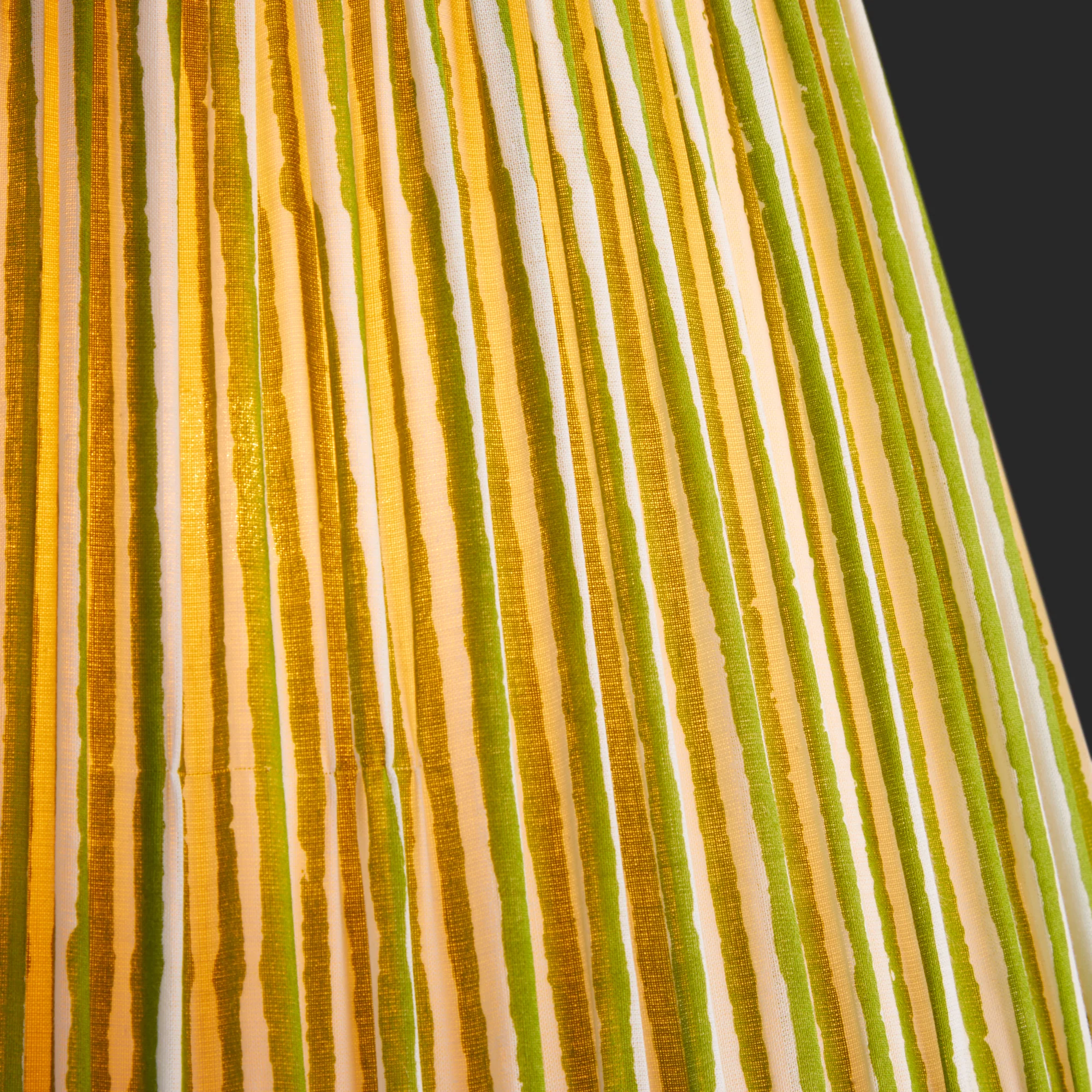 30cm straight empire shade in classic green chalk stripes - Image 3