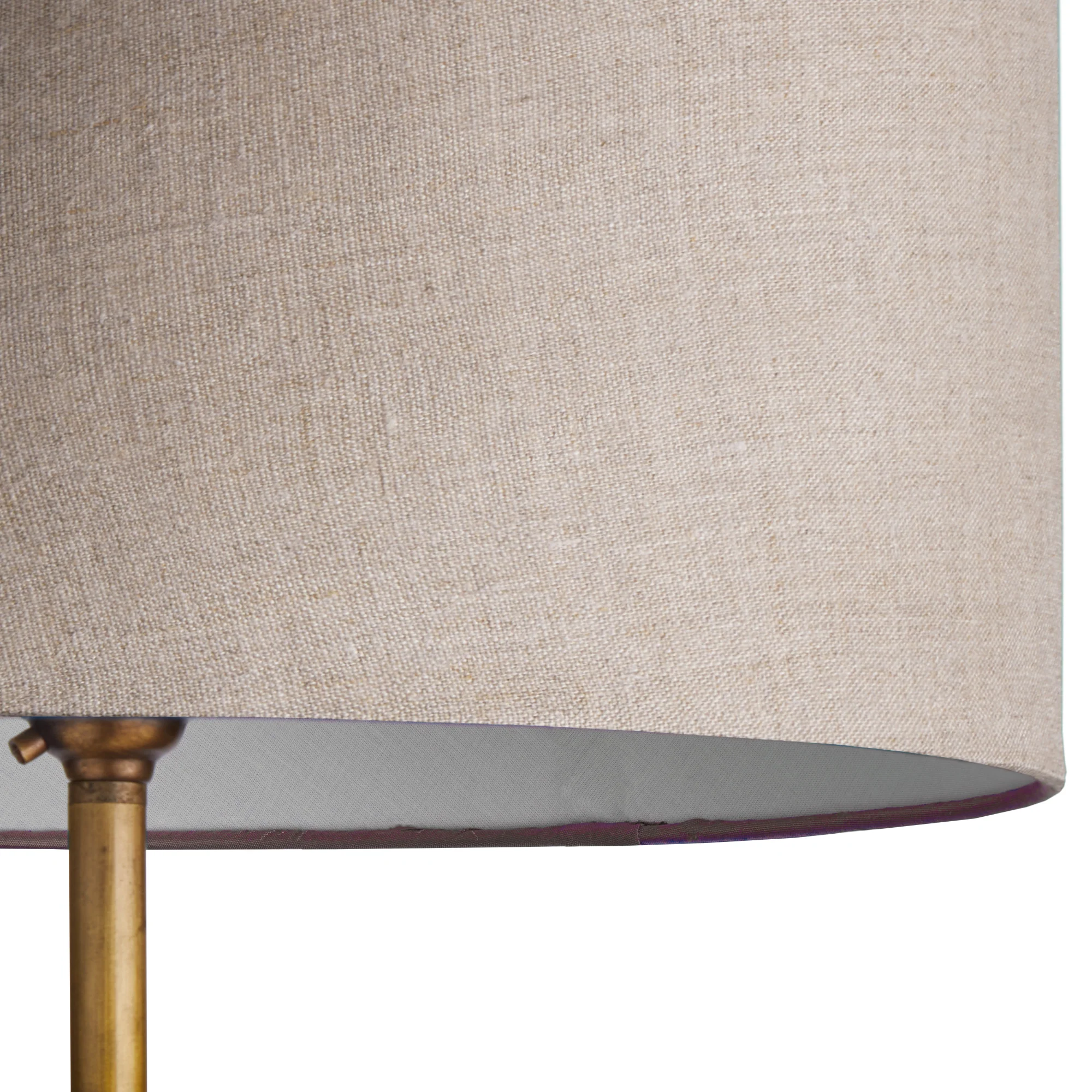 35cm drum in natural linen - Image 2